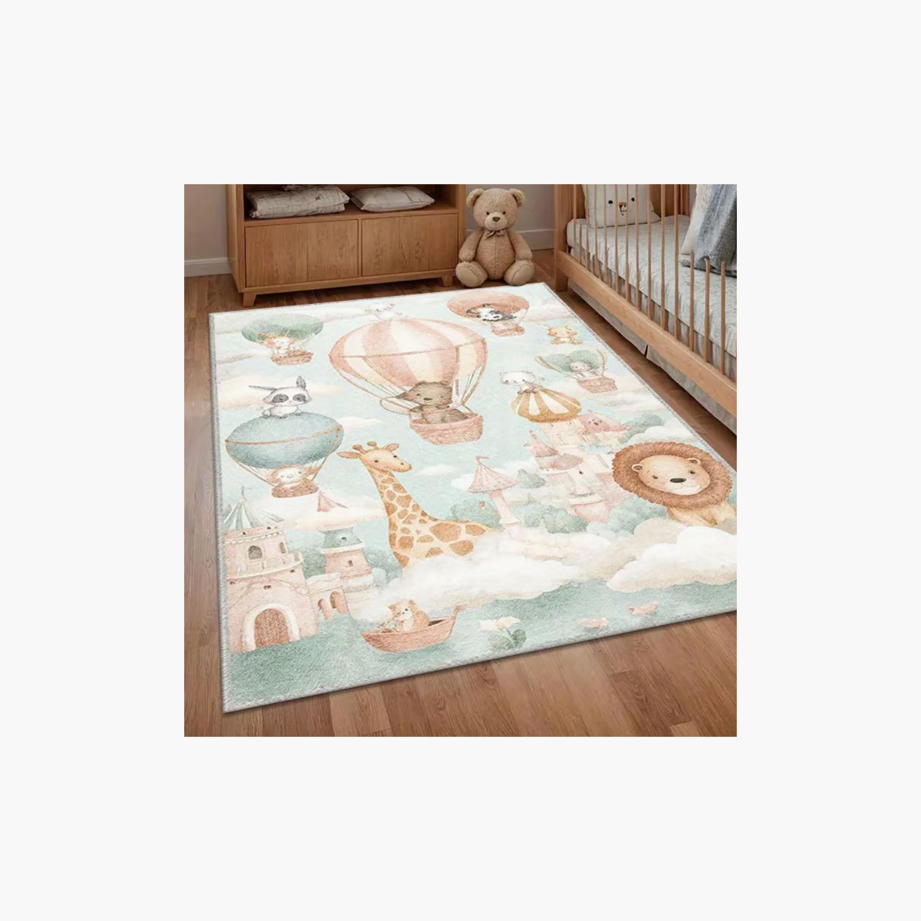 Factory Price Jungle Friends Cushion Play Mat Rug - 160 x 200 cm-baby-nursery-roomdecor-image-3