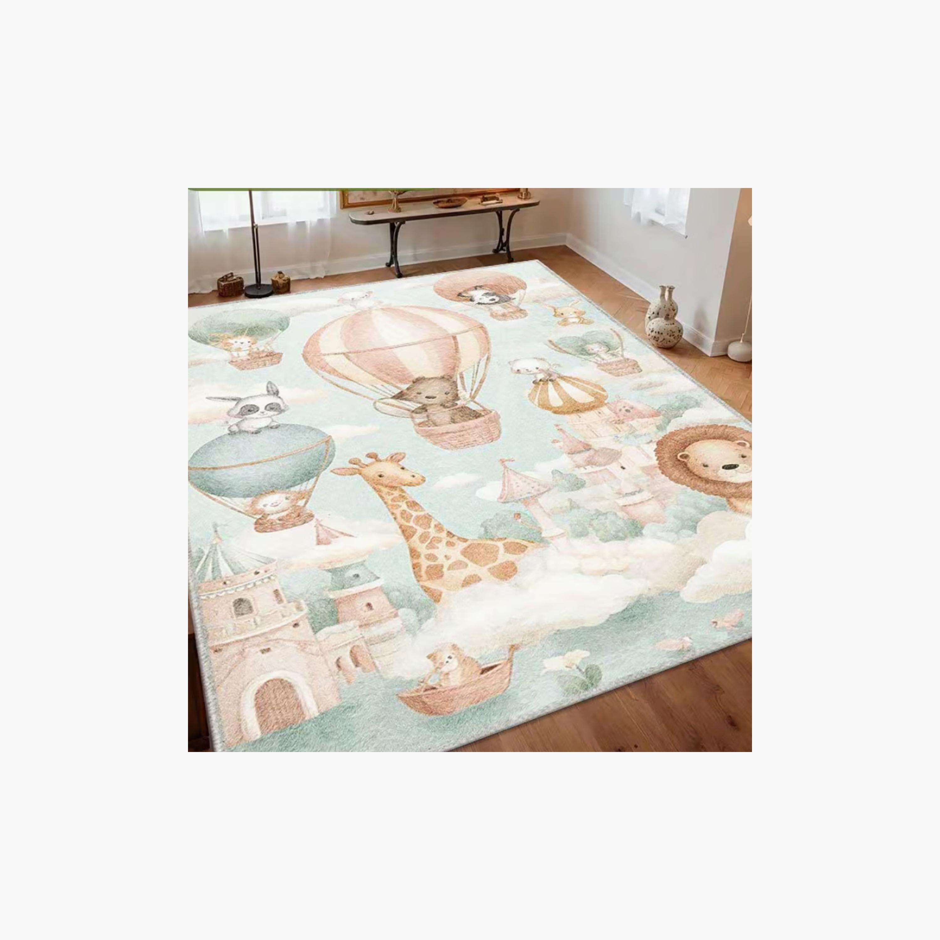 Factory Price Jungle Friends Cushion Play Mat Rug - 160 x 200 cm-baby-nursery-roomdecor-image-4