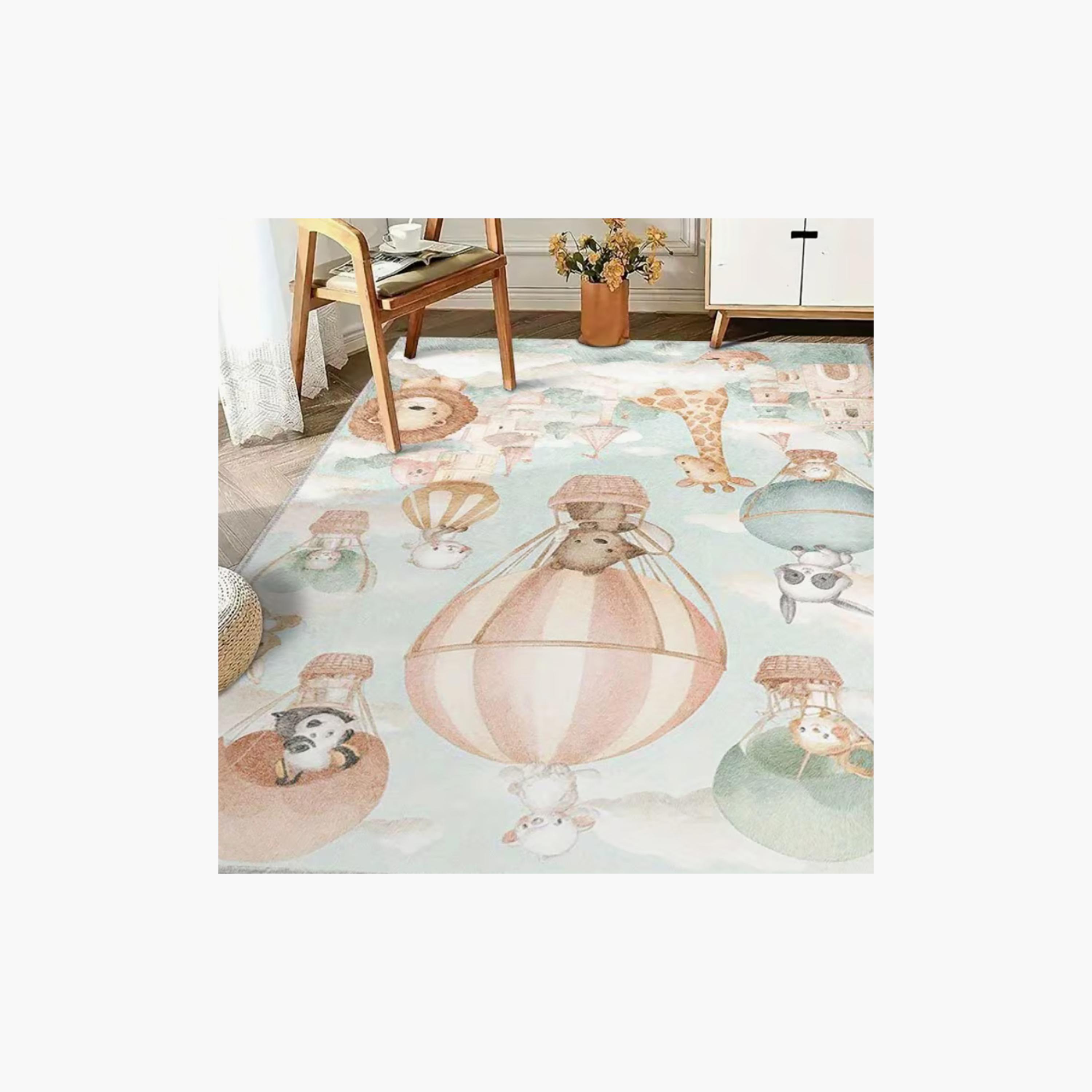 Factory Price Jungle Friends Cushion Play Mat Rug - 160 x 200 cm-baby-nursery-roomdecor-image-6