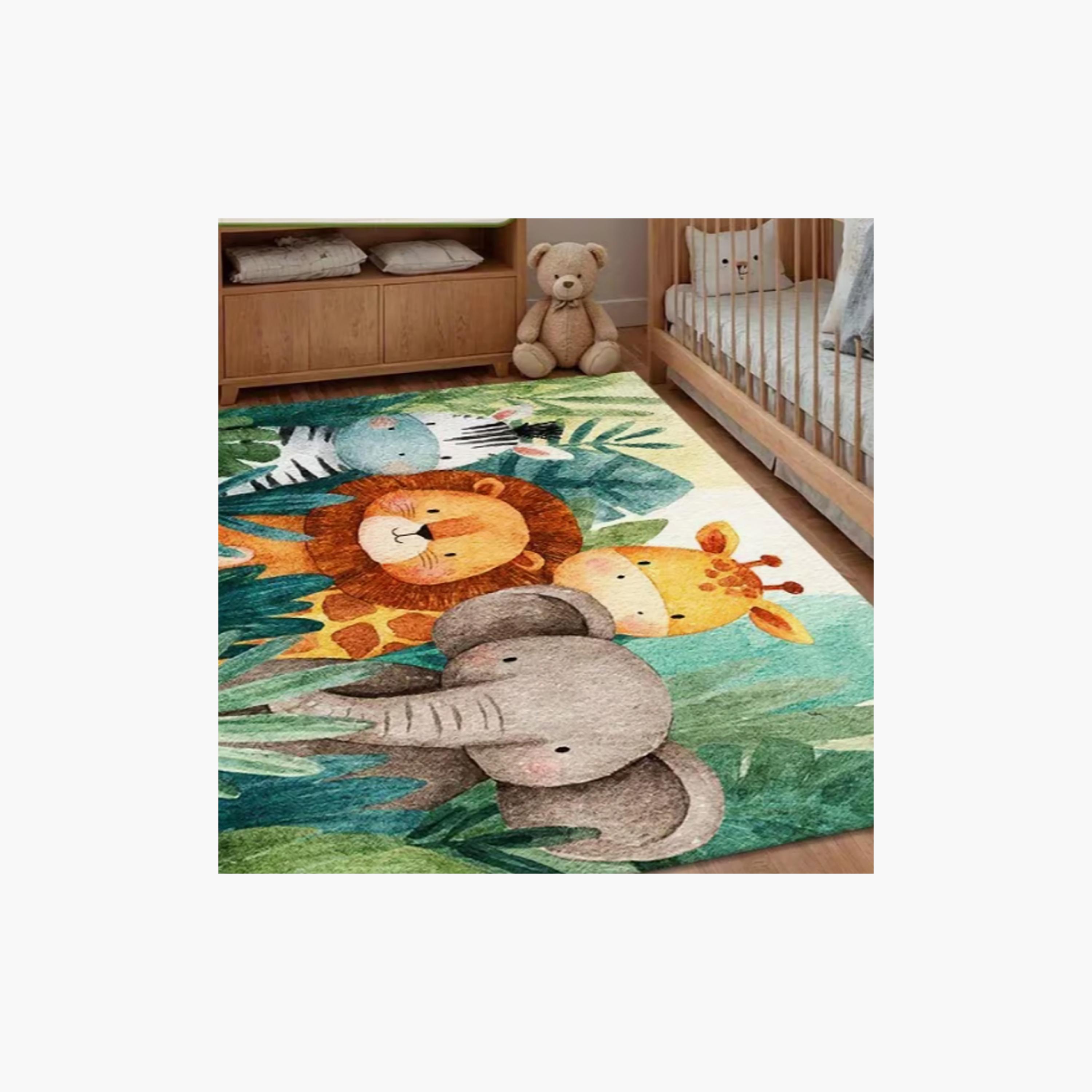 Factory Price Wild Animals Cushion Play Mat Rug - 160 x 200 cm-baby-nursery-roomdecor-image-3