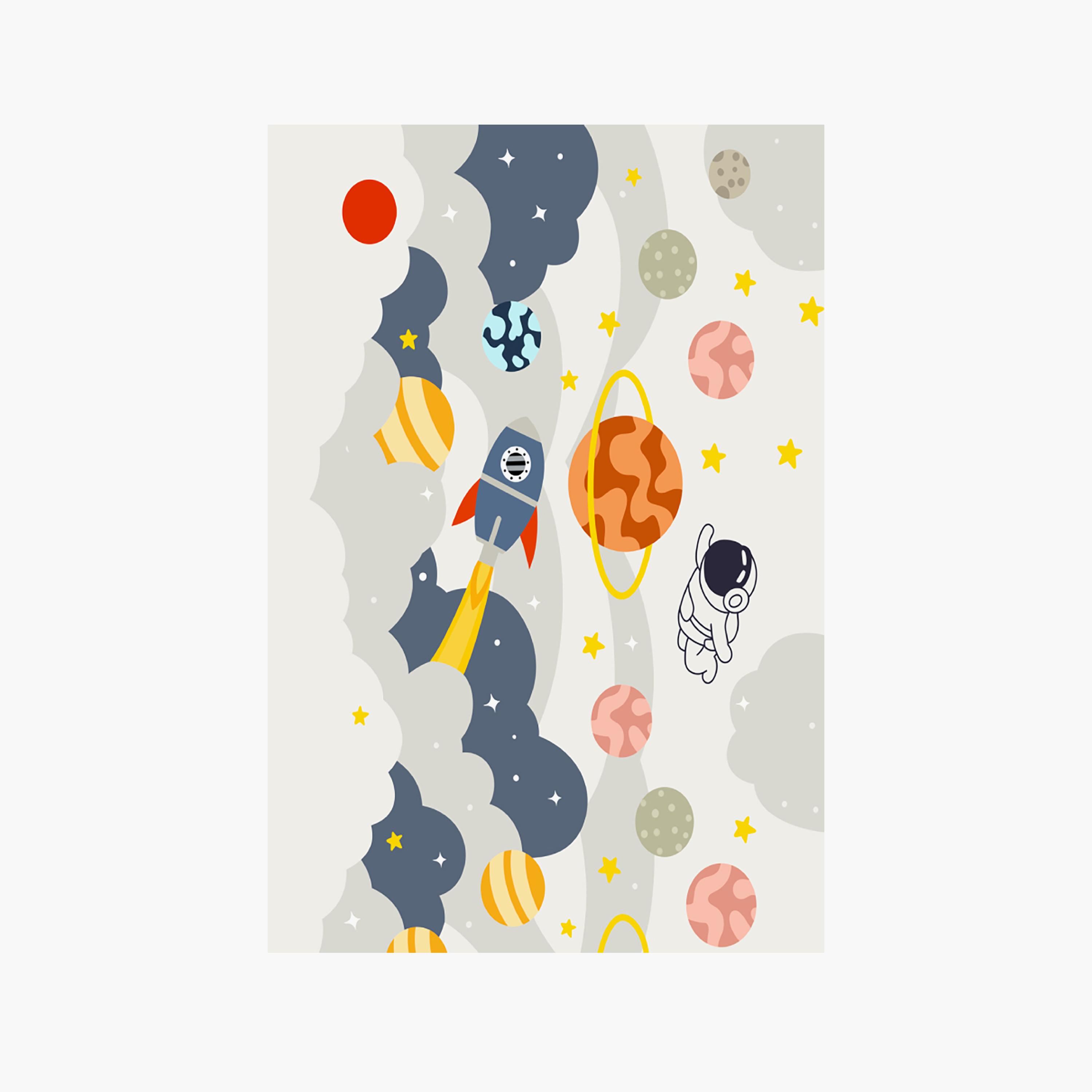 Factory Price Space Planets Cushion Play Mat Rug - 160 x 200 cm-baby-nursery-roomdecor-image-1