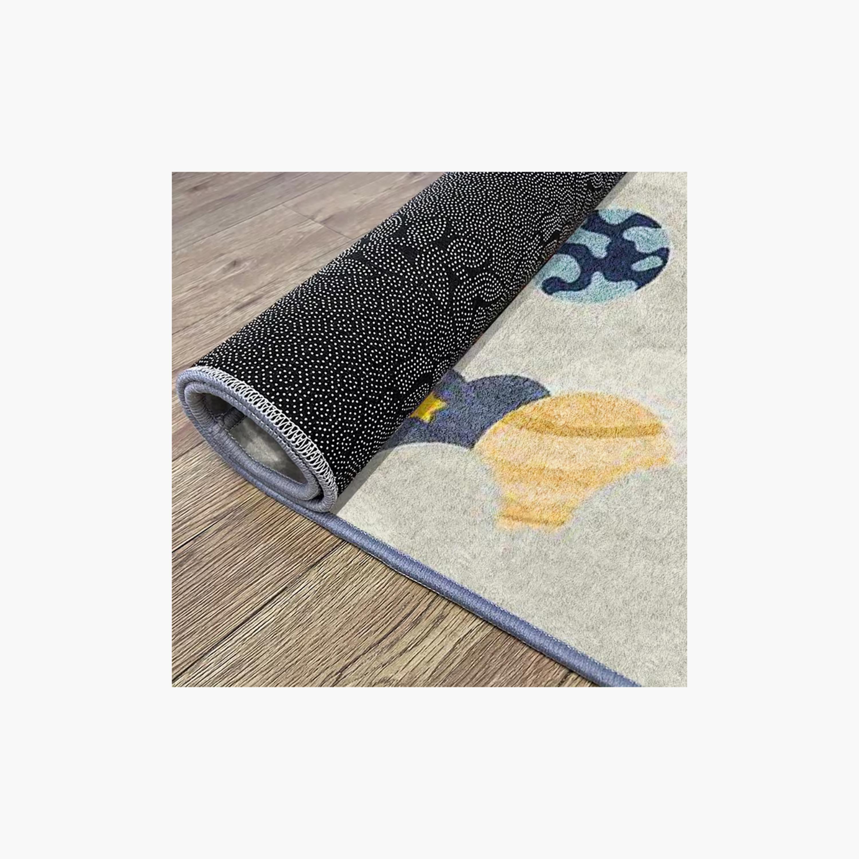 Factory Price Space Planets Cushion Play Mat Rug - 160 x 200 cm-baby-nursery-roomdecor-image-4