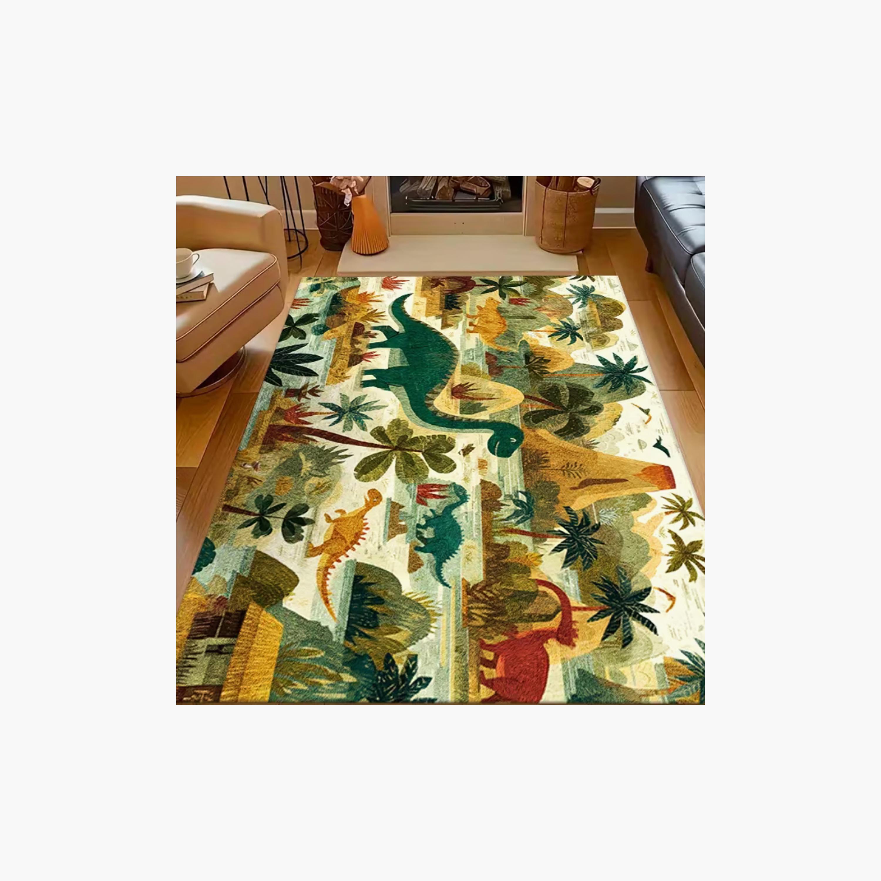 Factory Price Jurassic Cushion Play Mat Rug - 160 x 200 cm-baby-nursery-roomdecor-image-2