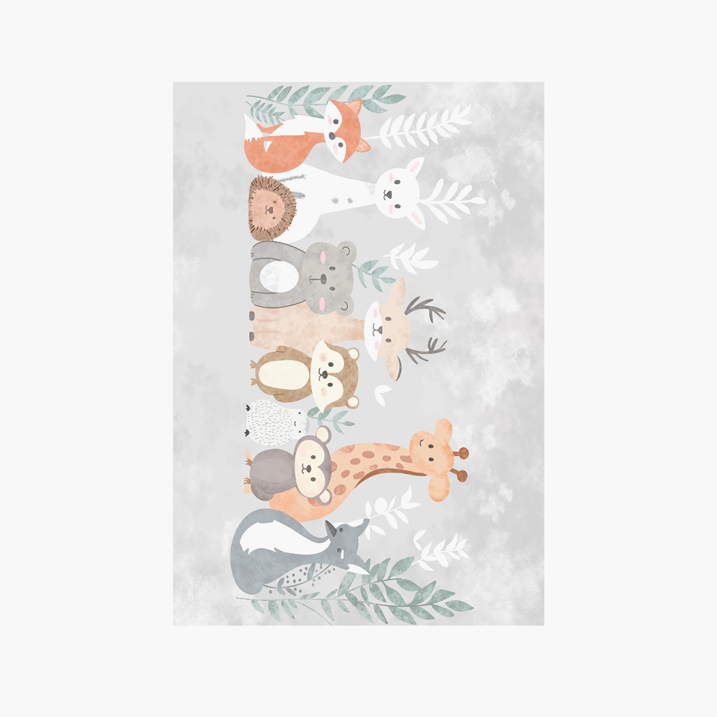سجادة ومفرش لعب مبطن للأطفال بنقشة غابة كيان من فاكتوري برايس - 160 × 200 سم-baby-nursery-roomdecor-image-1