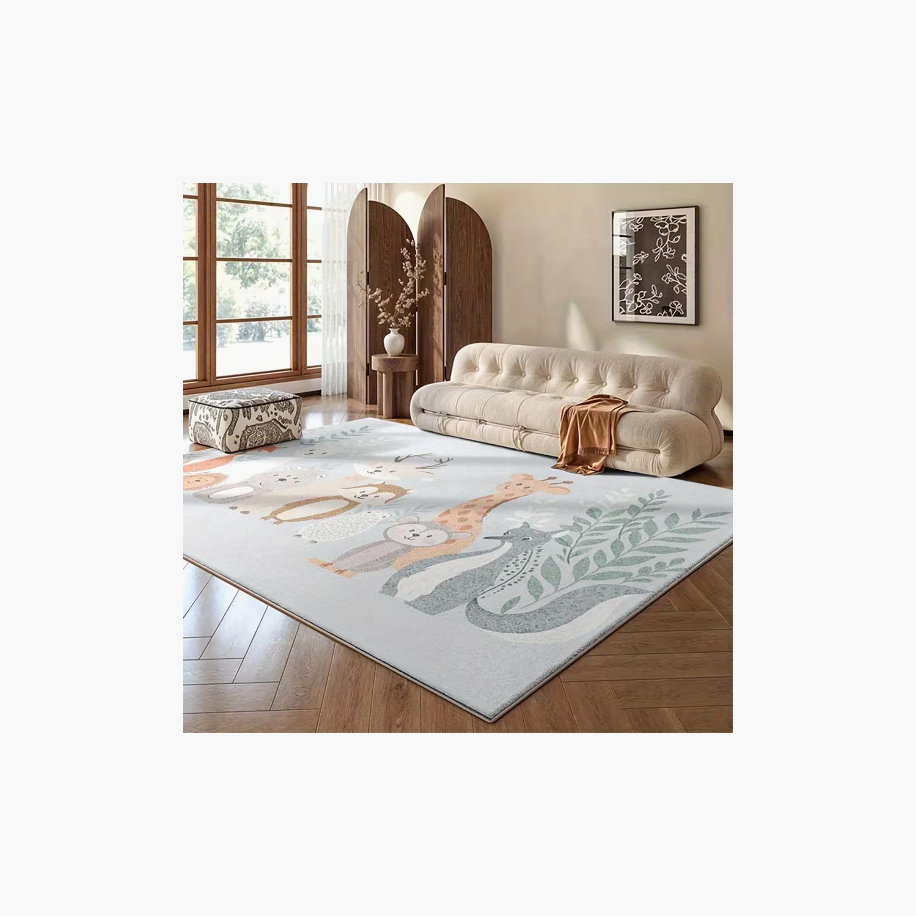 سجادة ومفرش لعب مبطن للأطفال بنقشة غابة كيان من فاكتوري برايس - 160 × 200 سم-baby-nursery-roomdecor-image-3
