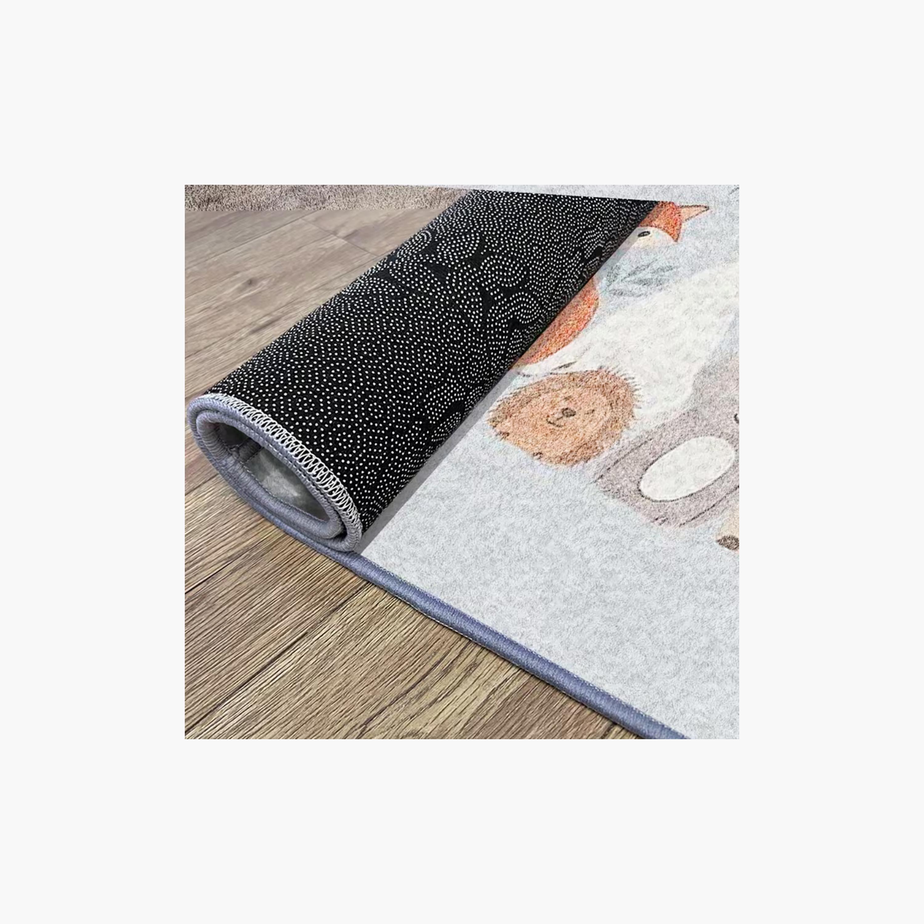 سجادة ومفرش لعب مبطن للأطفال بنقشة غابة كيان من فاكتوري برايس - 160 × 200 سم-baby-nursery-roomdecor-image-6
