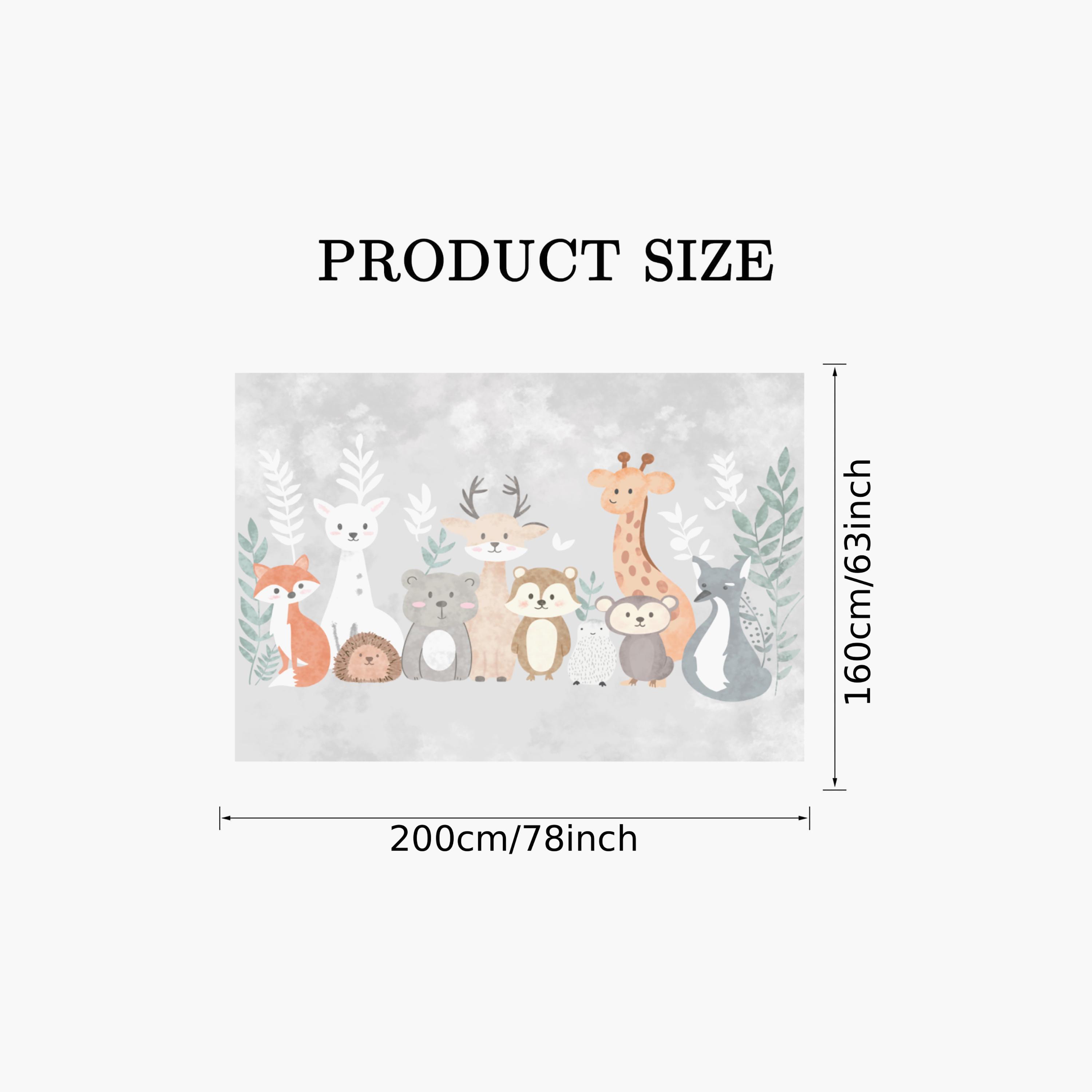 سجادة ومفرش لعب مبطن للأطفال بنقشة غابة كيان من فاكتوري برايس - 160 × 200 سم-baby-nursery-roomdecor-image-9