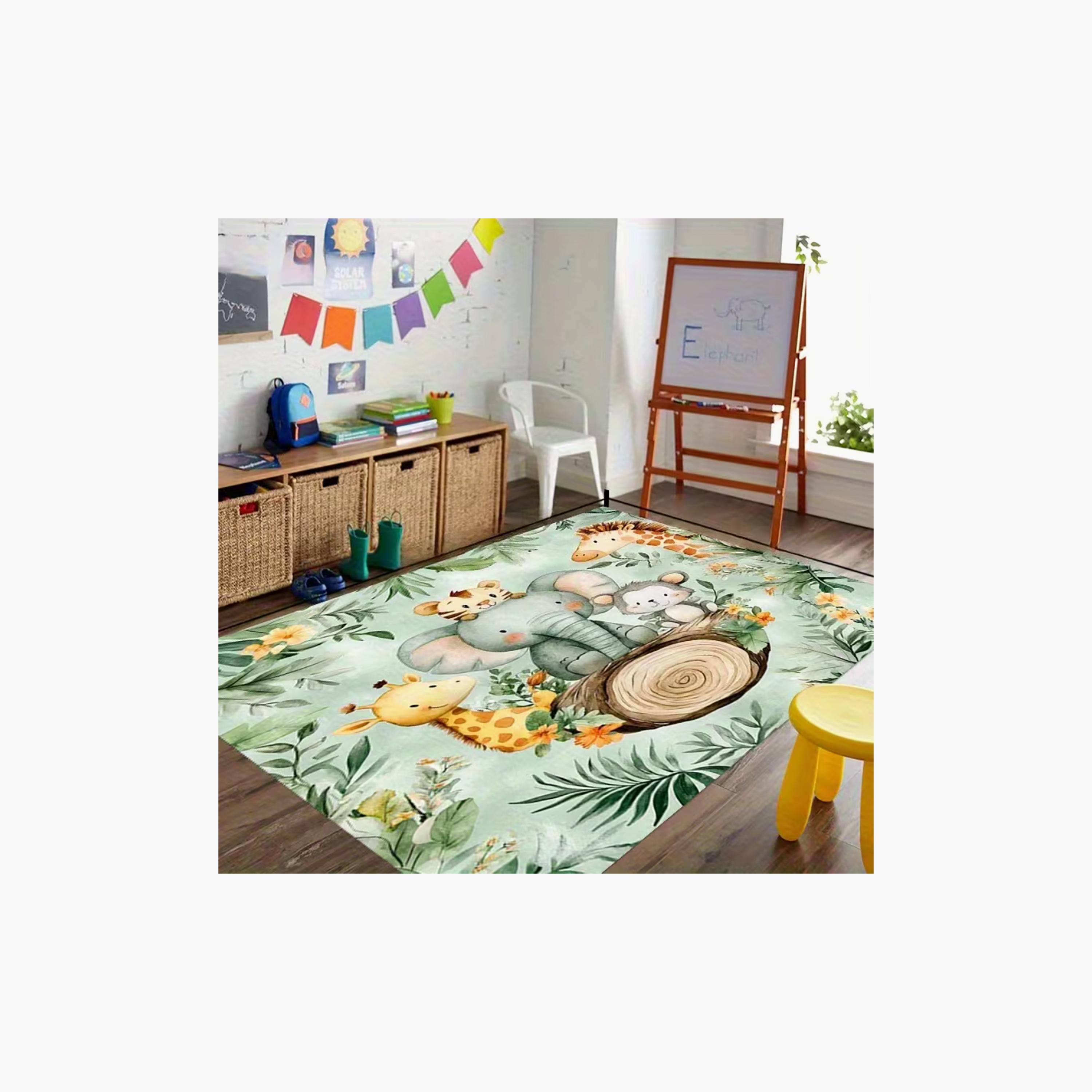 Factory Price Animal Kingdom Cushion Play Mat Rug - 160 x 200 cm-baby-nursery-roomdecor-image-2