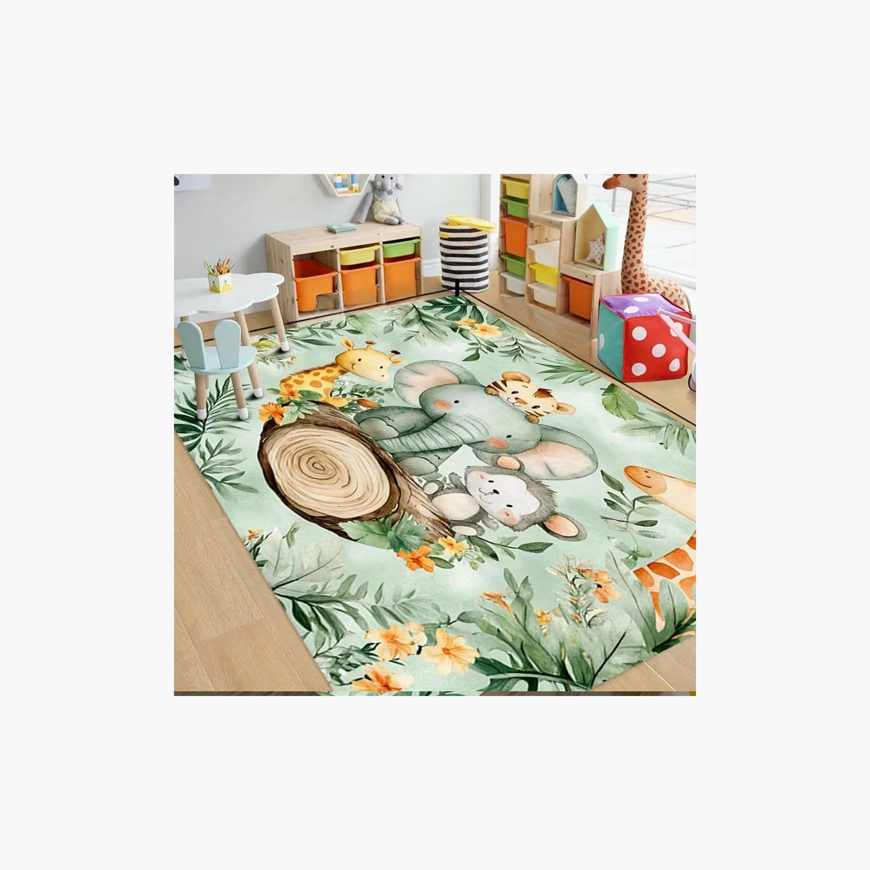 Factory Price Animal Kingdom Cushion Play Mat Rug - 160 x 200 cm-baby-nursery-roomdecor-image-3