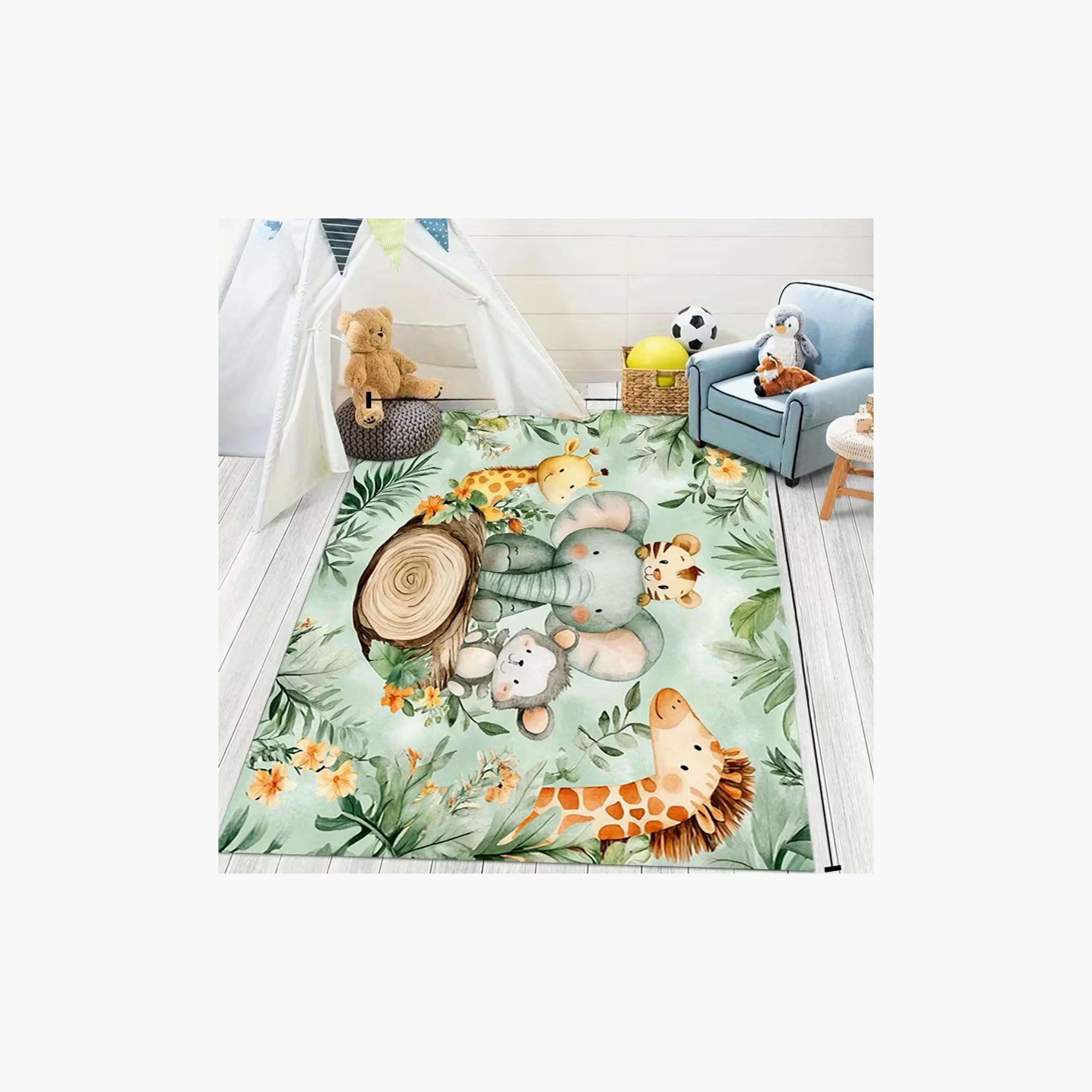 Factory Price Animal Kingdom Cushion Play Mat Rug - 160 x 200 cm-baby-nursery-roomdecor-image-5