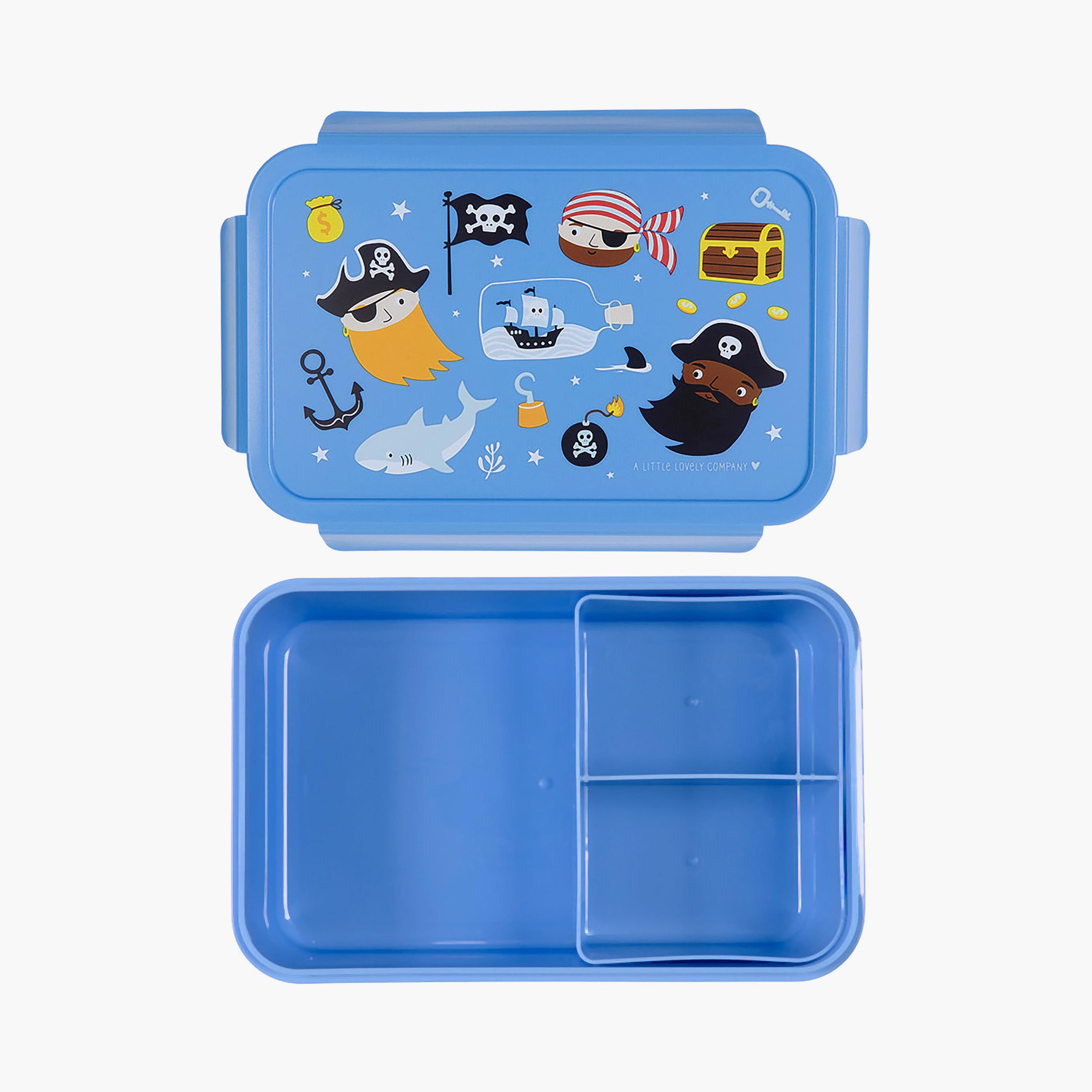 A Little Lovely Company Pirates Bento Lunch Box for Boys 3-5 Yrs with 3 Compartments-school-lunchessentials-lunchboxes-image-3