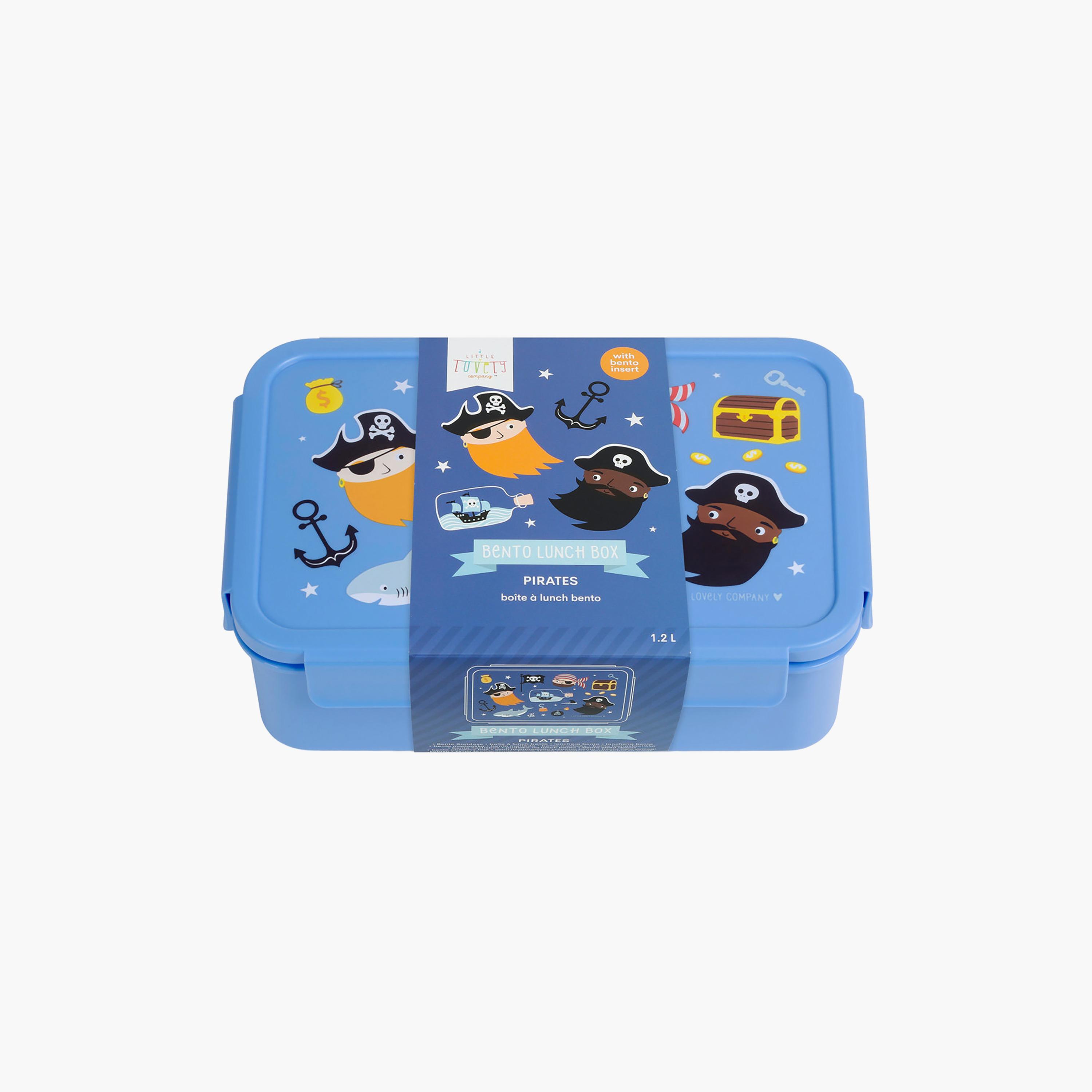 A Little Lovely Company Pirates Bento Lunch Box for Boys 3-5 Yrs with 3 Compartments-school-lunchessentials-lunchboxes-image-4