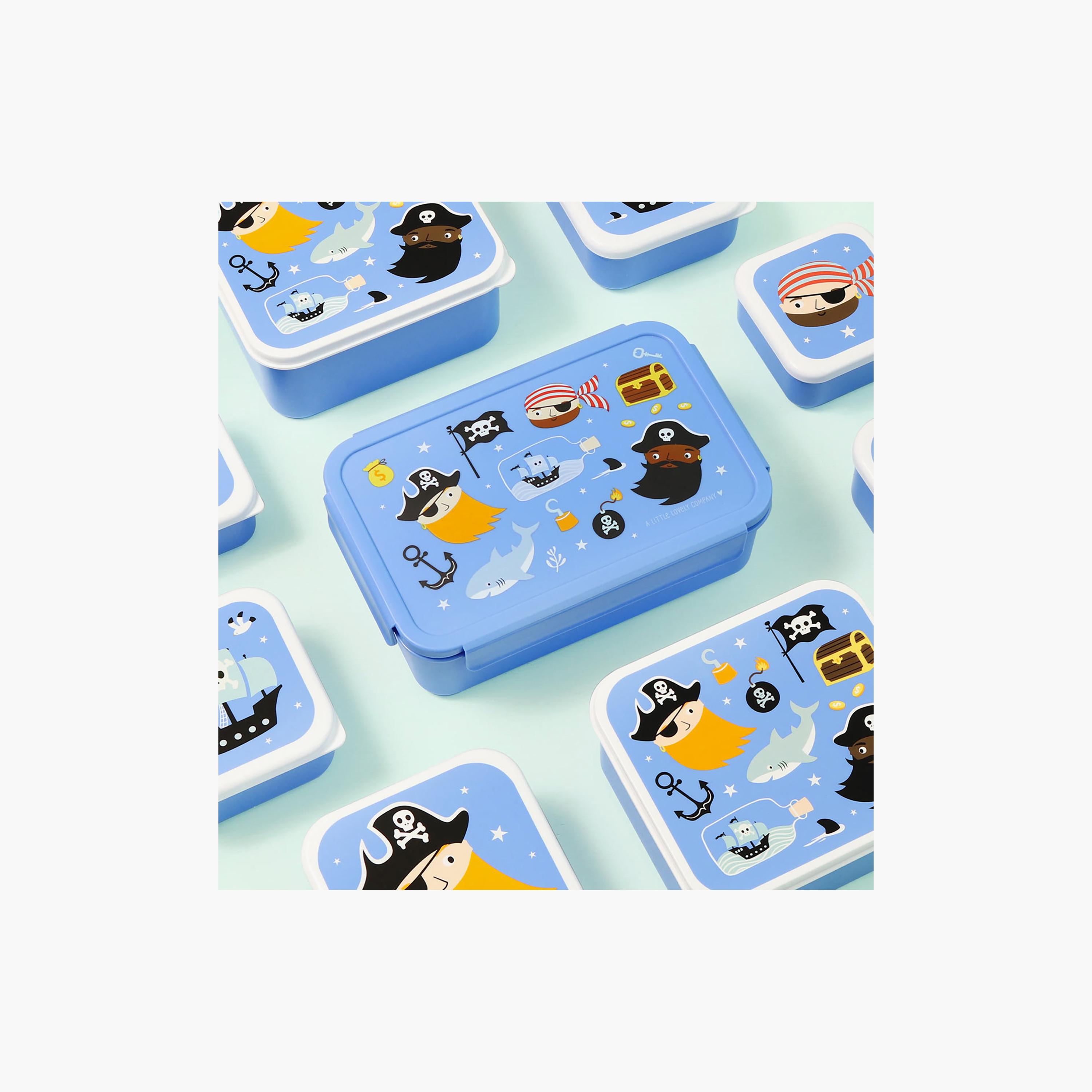 A Little Lovely Company Pirates Bento Lunch Box for Boys 3-5 Yrs with 3 Compartments-school-lunchessentials-lunchboxes-image-5
