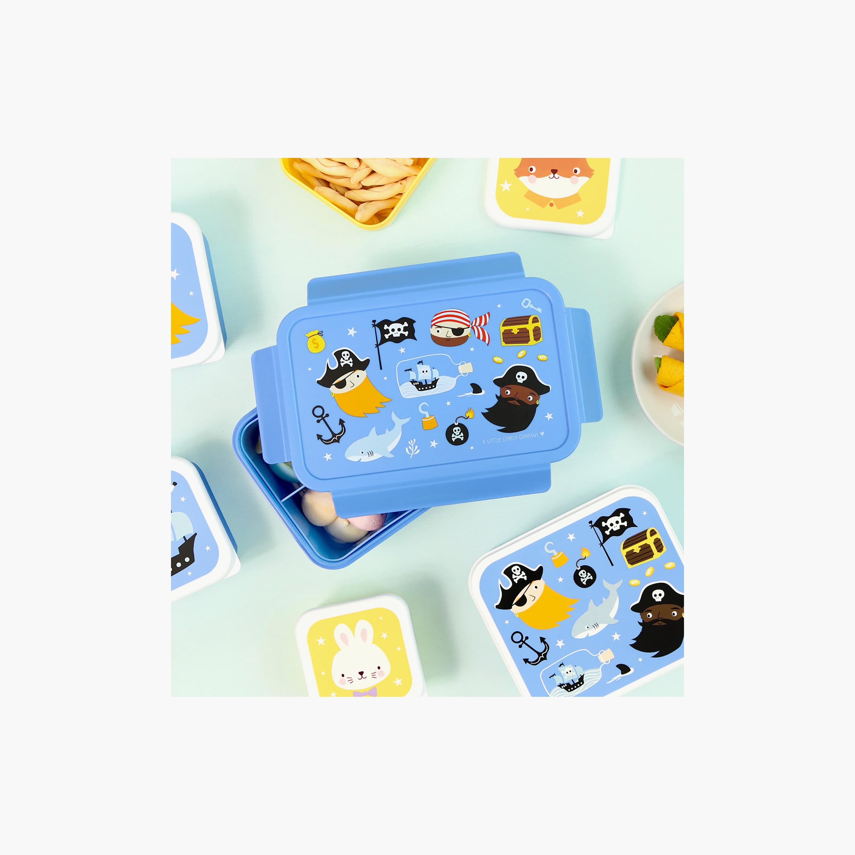 A Little Lovely Company Pirates Bento Lunch Box for Boys 3-5 Yrs with 3 Compartments-school-lunchessentials-lunchboxes-image-6