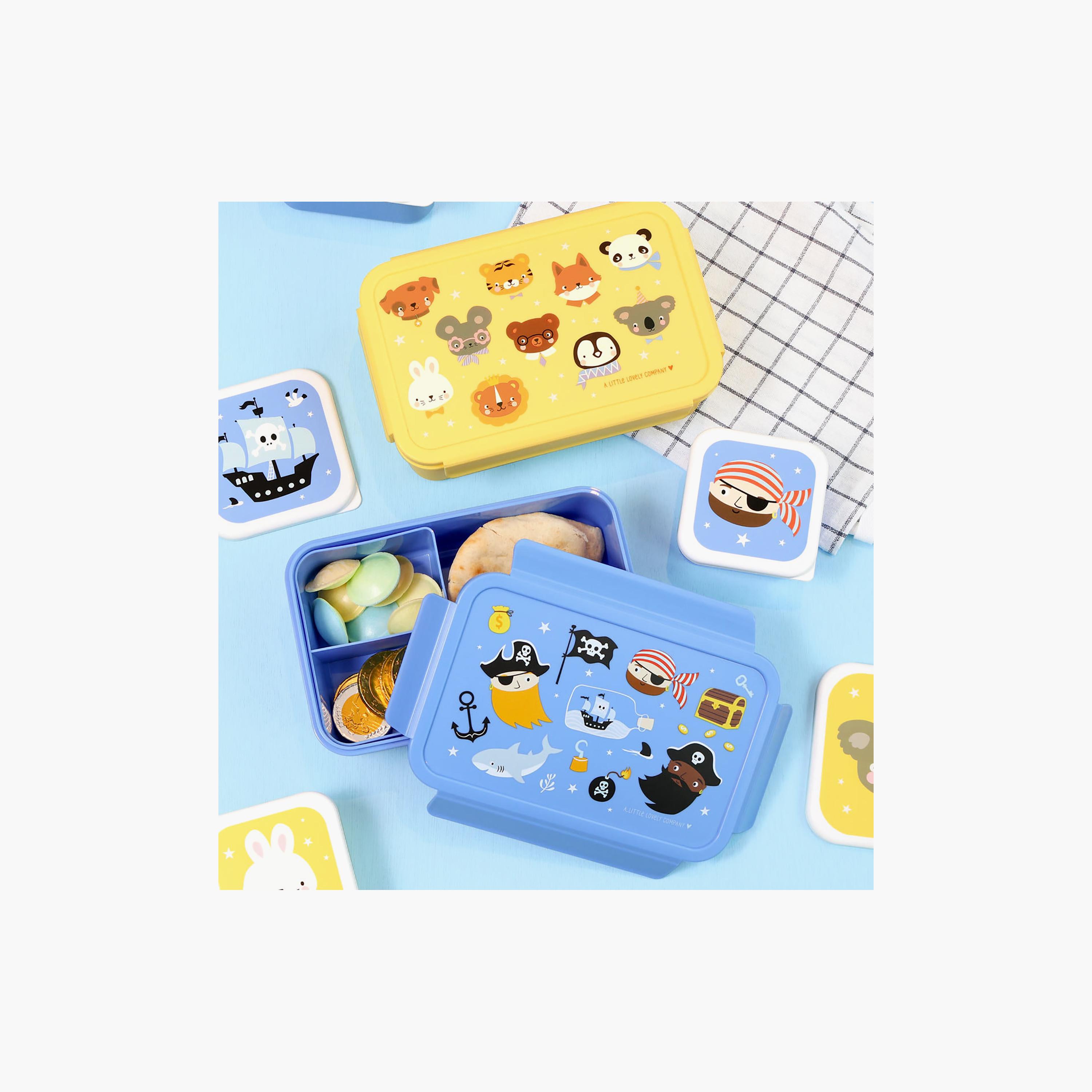 A Little Lovely Company Pirates Bento Lunch Box for Boys 3-5 Yrs with 3 Compartments-school-lunchessentials-lunchboxes-image-7
