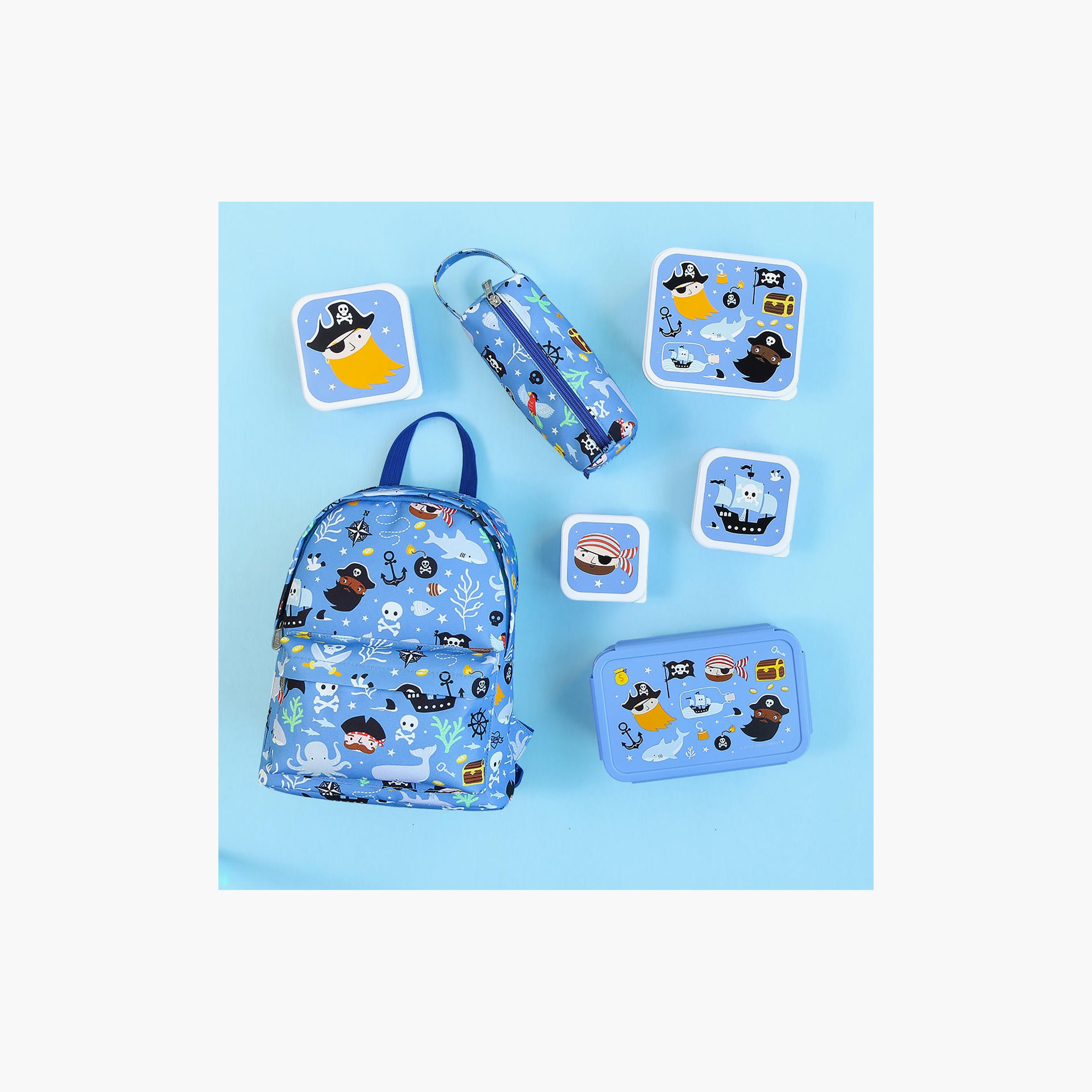 A Little Lovely Company Pirates Bento Lunch Box for Boys 3-5 Yrs with 3 Compartments-school-lunchessentials-lunchboxes-image-8
