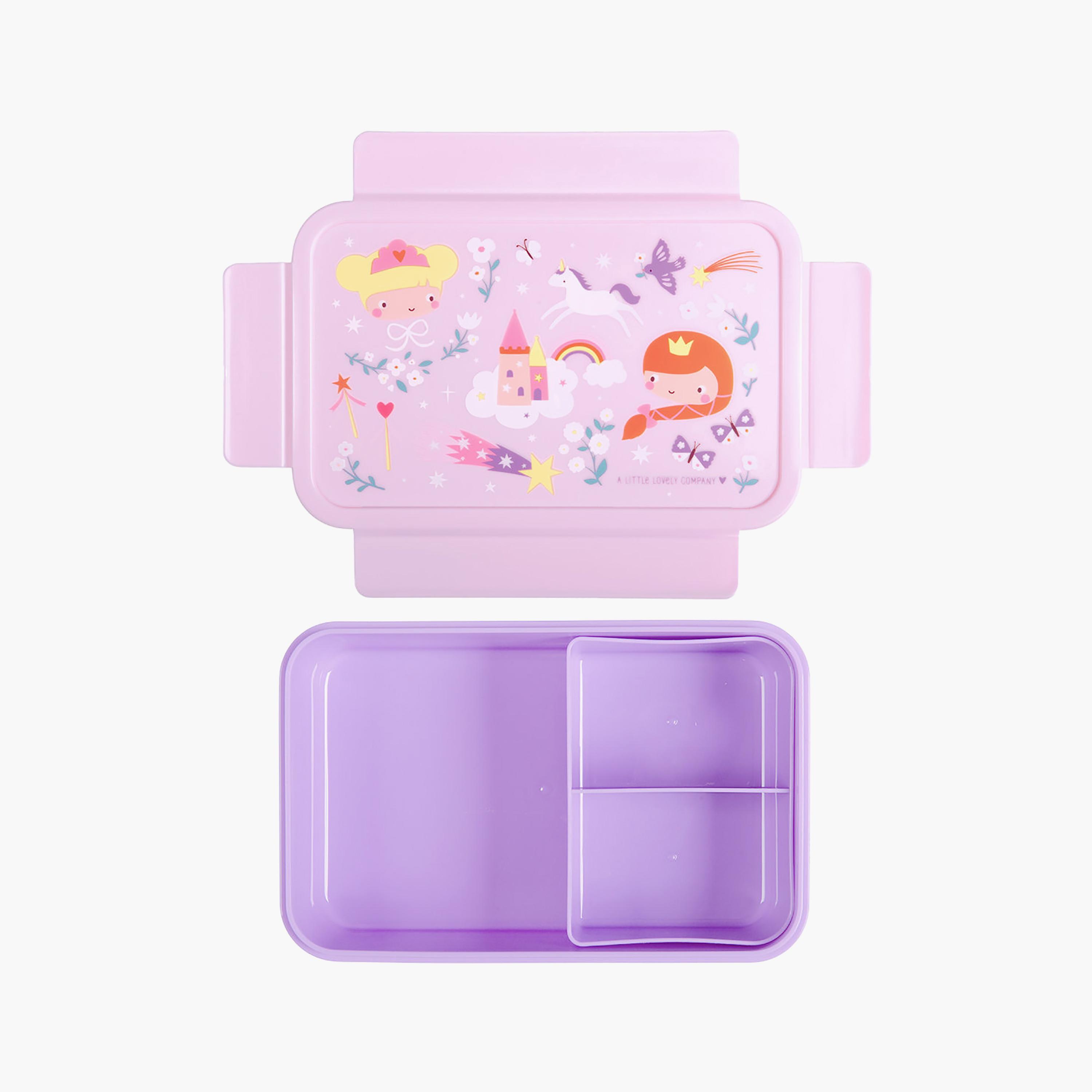 A Little Lovely Company Princesses Bento Lunch Box for Girls 3-5 Yrs with 3 Compartments-school-lunchessentials-lunchboxes-image-3