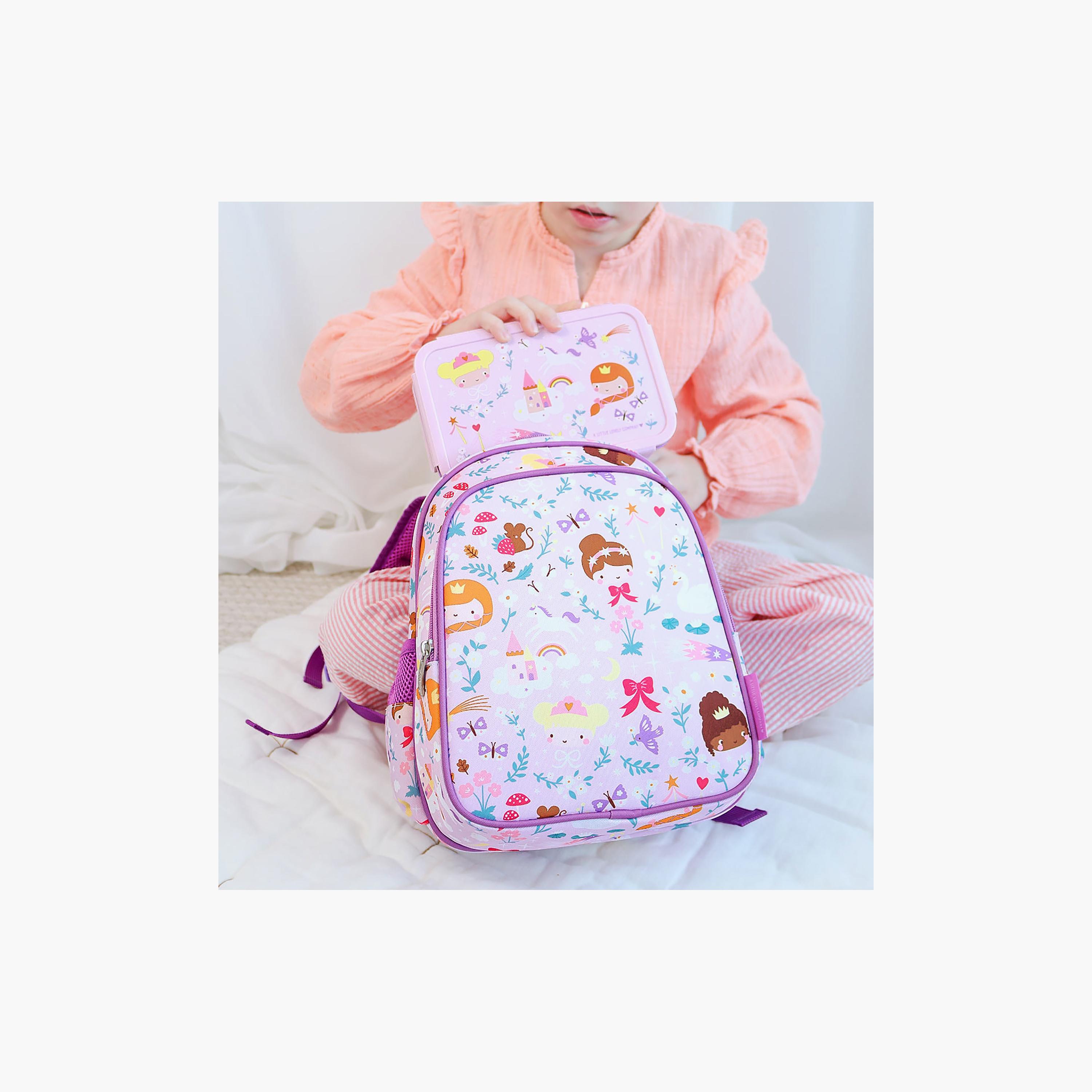 A Little Lovely Company Princesses Bento Lunch Box for Girls 3-5 Yrs with 3 Compartments-school-lunchessentials-lunchboxes-image-5