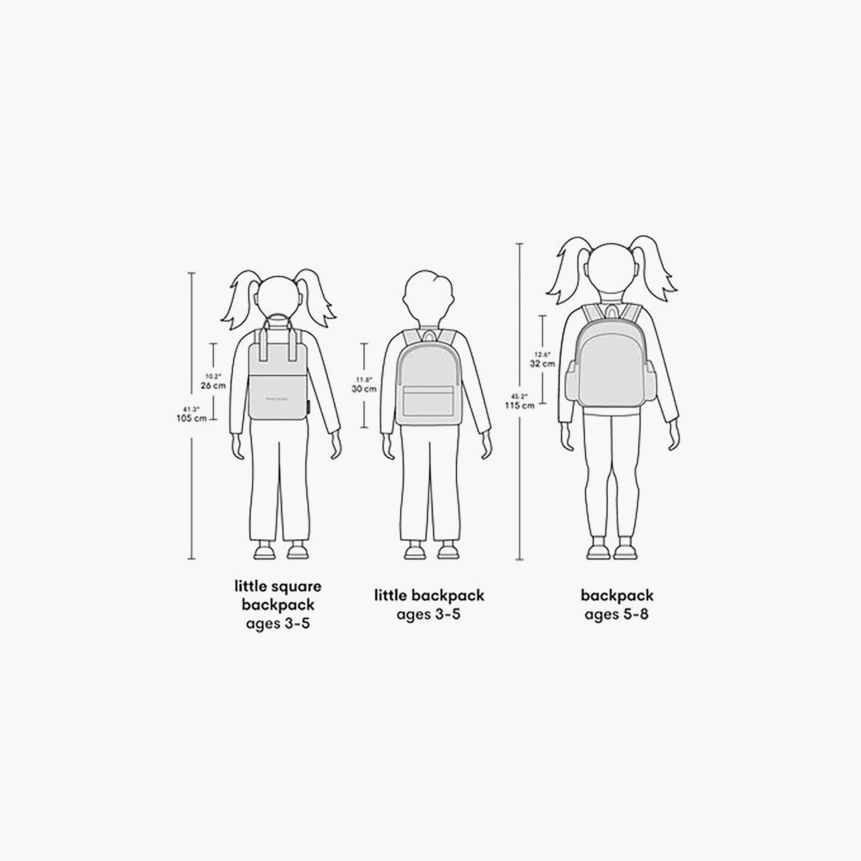 حقيبة ظهر مربعة الشكل بتصميم كرز سعيد للبنات من عمر 3 إلى 5 سنوات مع أحزمة قابلة للتعديل - 26 سم من إيه ليتل لوفلي كومباني-school-bagsandbackpacks-backpacks-image-8