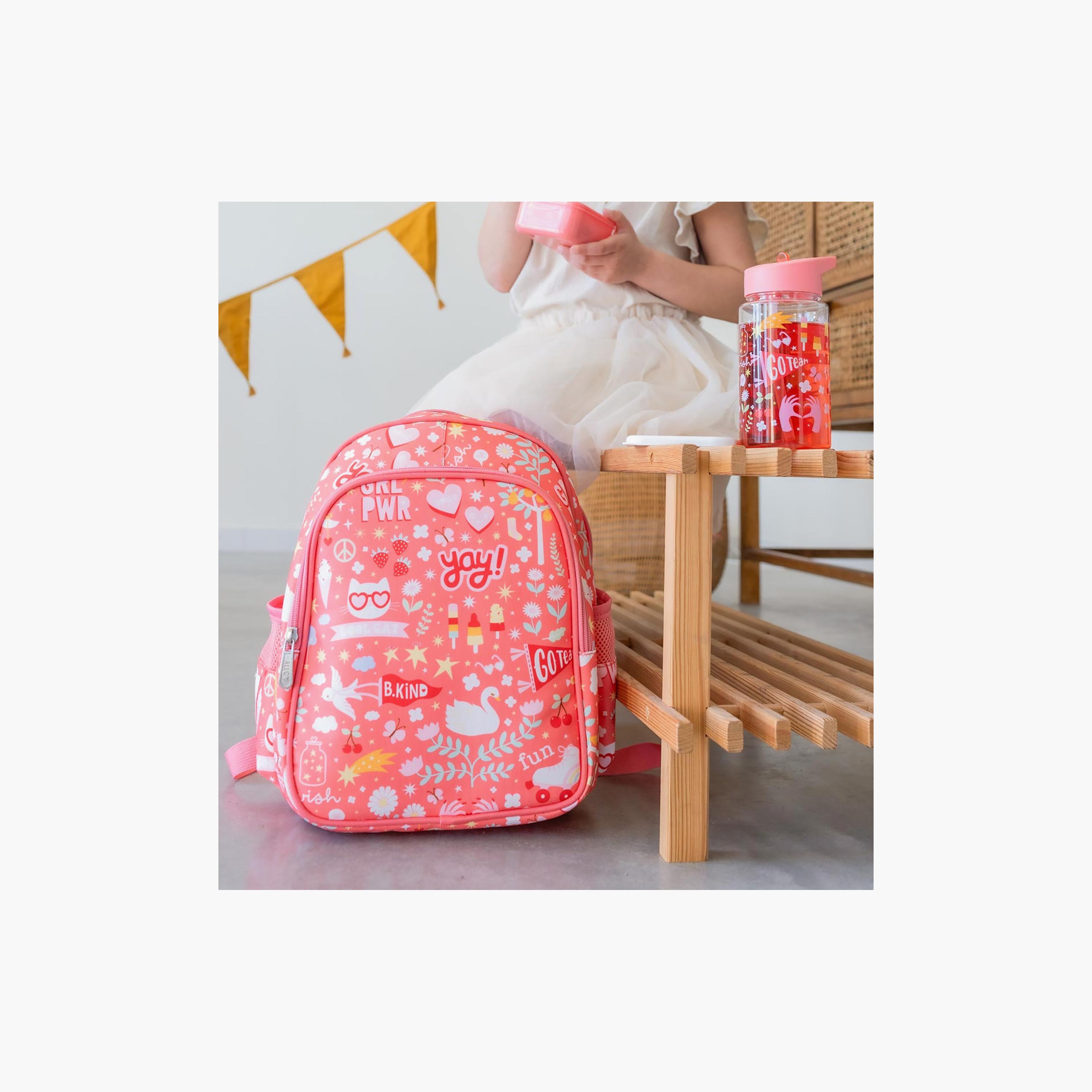 A Little Lovely Company Fun Tritan Water Bottle with Straw - 450 ml-school-waterbottles-image-6
