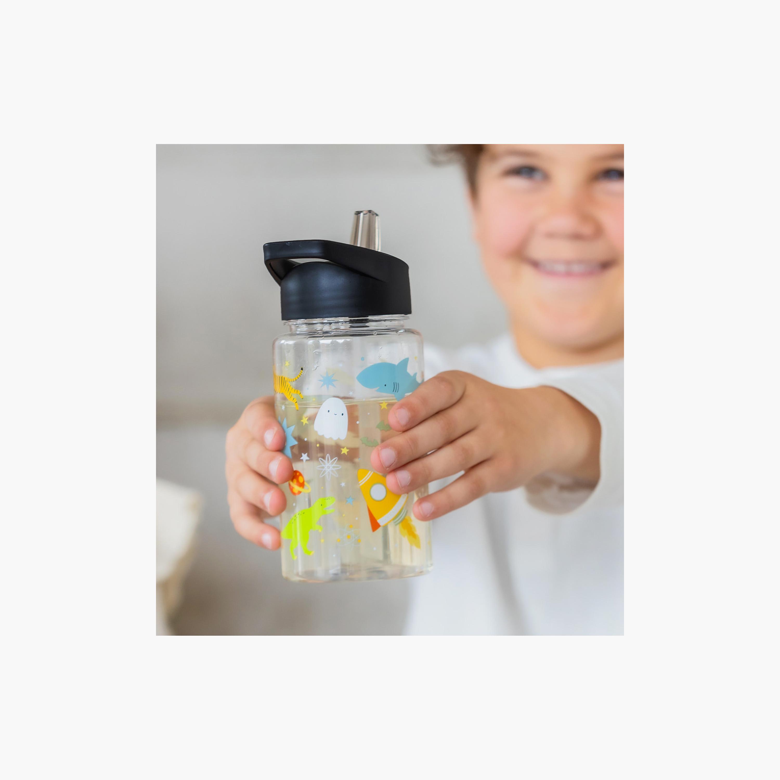 زجاجة مياه جالاكسي تريتان مع شفاطة - 450 مل من إيه ليتل لوفلي كومباني-school-waterbottles-image-6