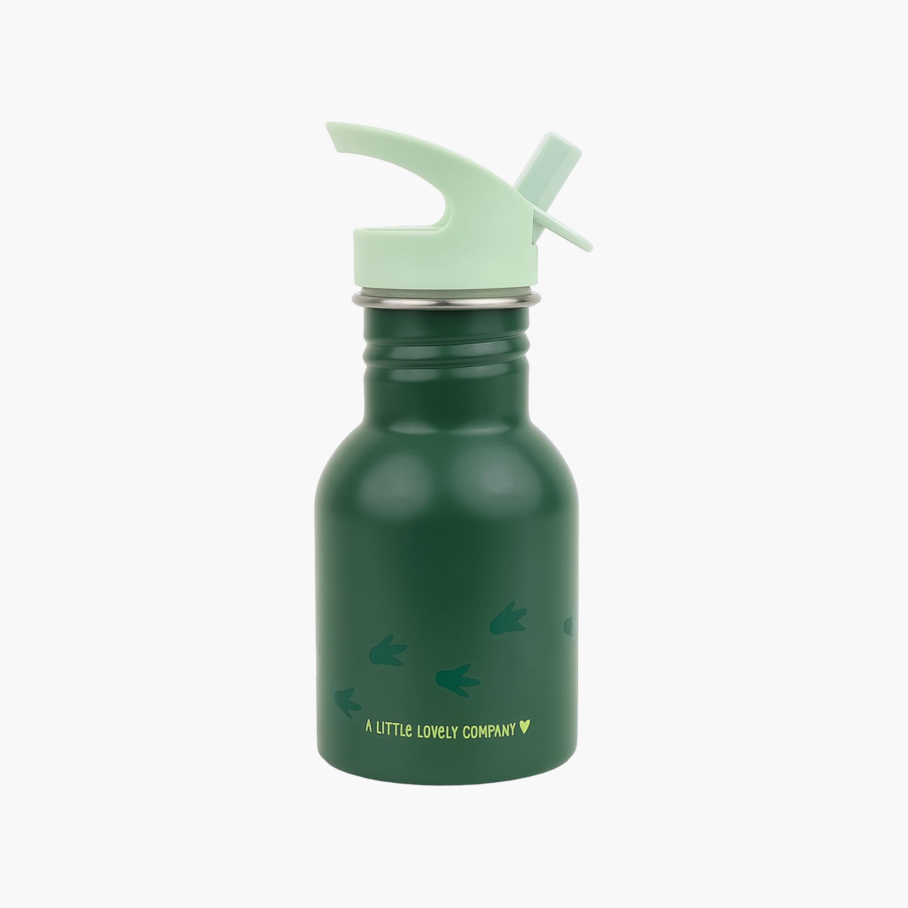 زجاجة ماء من الفولاذ المقاوم للصدأ بتصميم ديناصور - 350 مل من إيه ليتل لوفلي كومباني-school-waterbottles-image-2