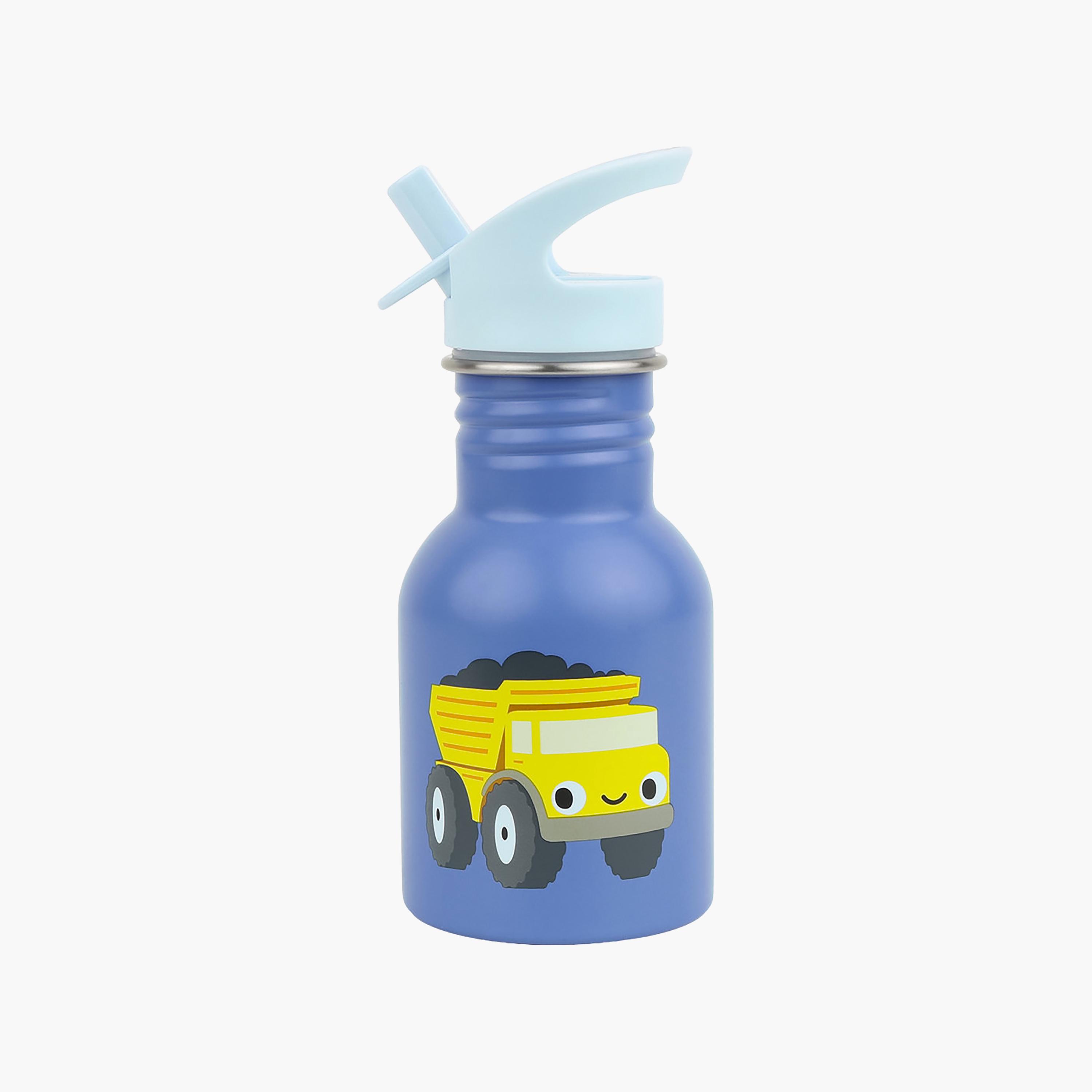 A Little Lovely Company Dump Truck Stainless Steel Water Bottle - 350 ml-school-waterbottles-image-1