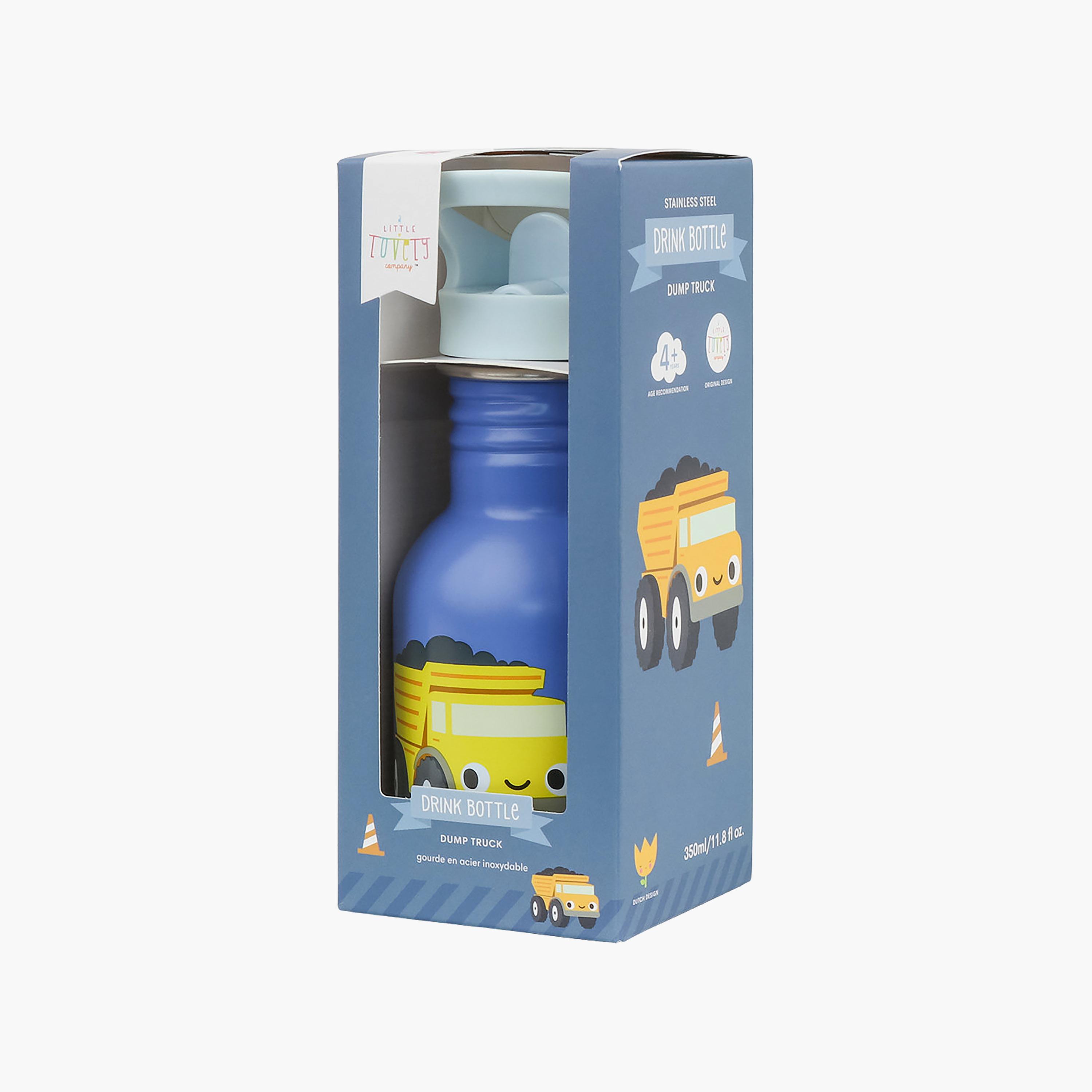 A Little Lovely Company Dump Truck Stainless Steel Water Bottle - 350 ml-school-waterbottles-image-8