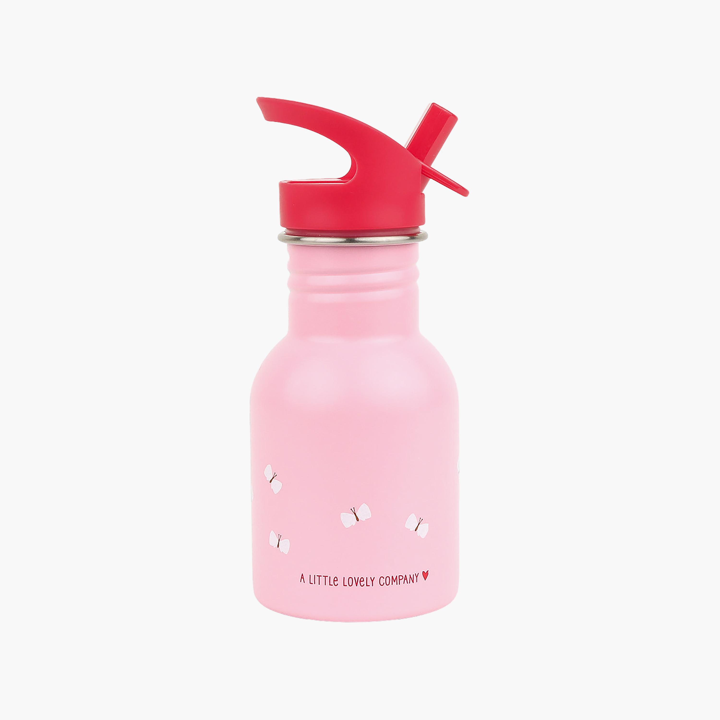A Little Lovely Company Happy Cherries Stainless Steel Water Bottle - 350 ml-school-waterbottles-image-2