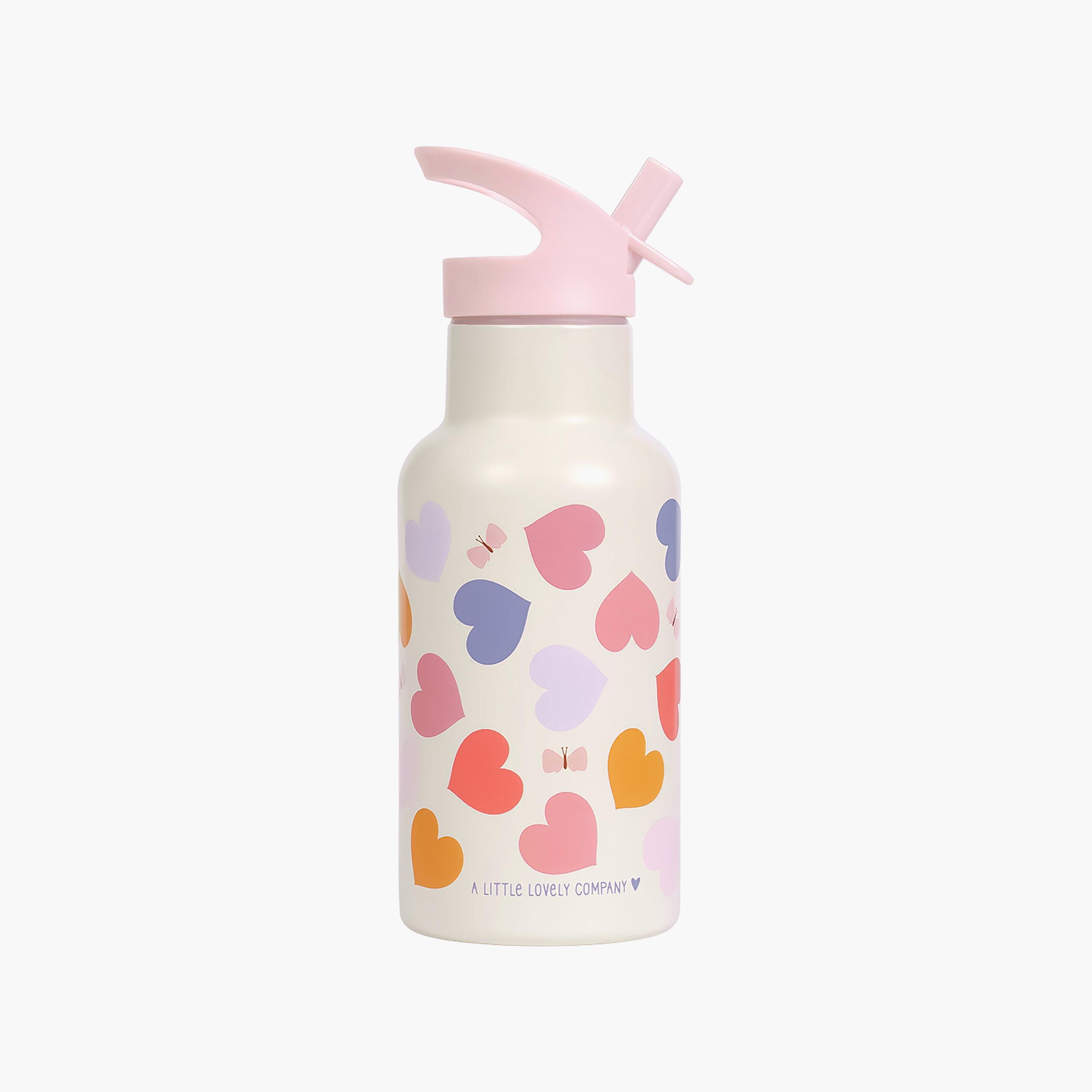 A Little Lovely Company Hearts Stainless Steel Water Bottle with Dual Insulated Wall - 350 ml-school-waterbottles-image-3