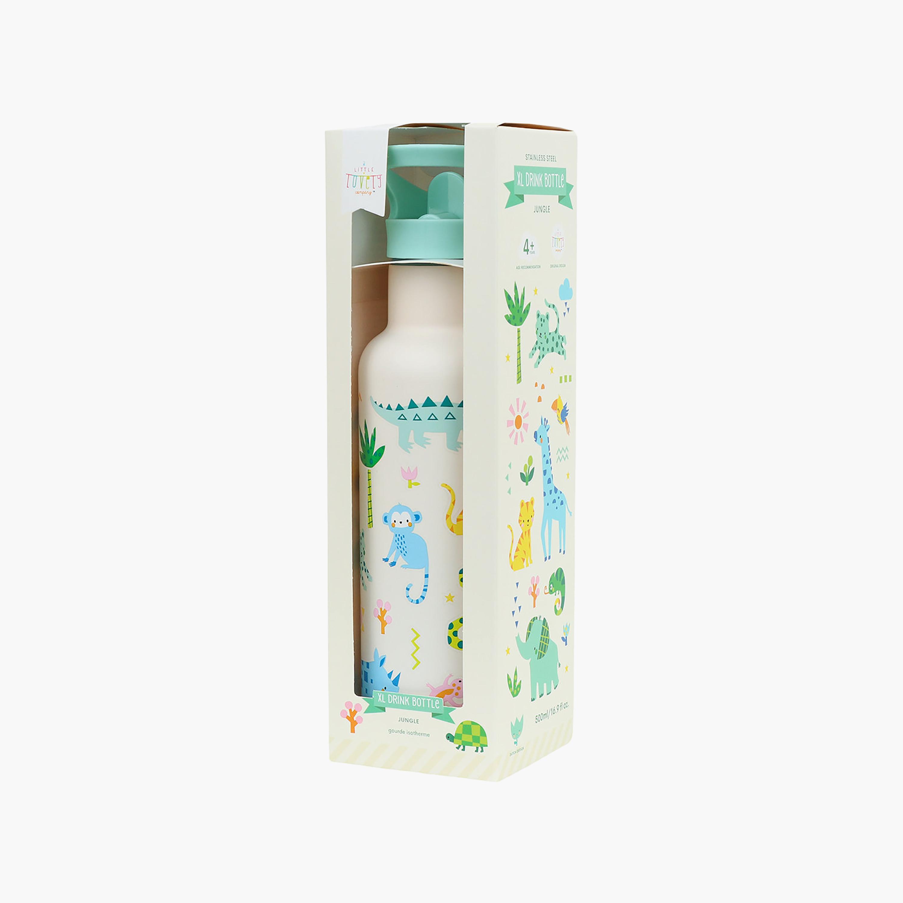 A Little Lovely Company Jungle Stainless Steel Water Bottle with Dual Insulated Wall - 500 ml-school-waterbottles-image-6