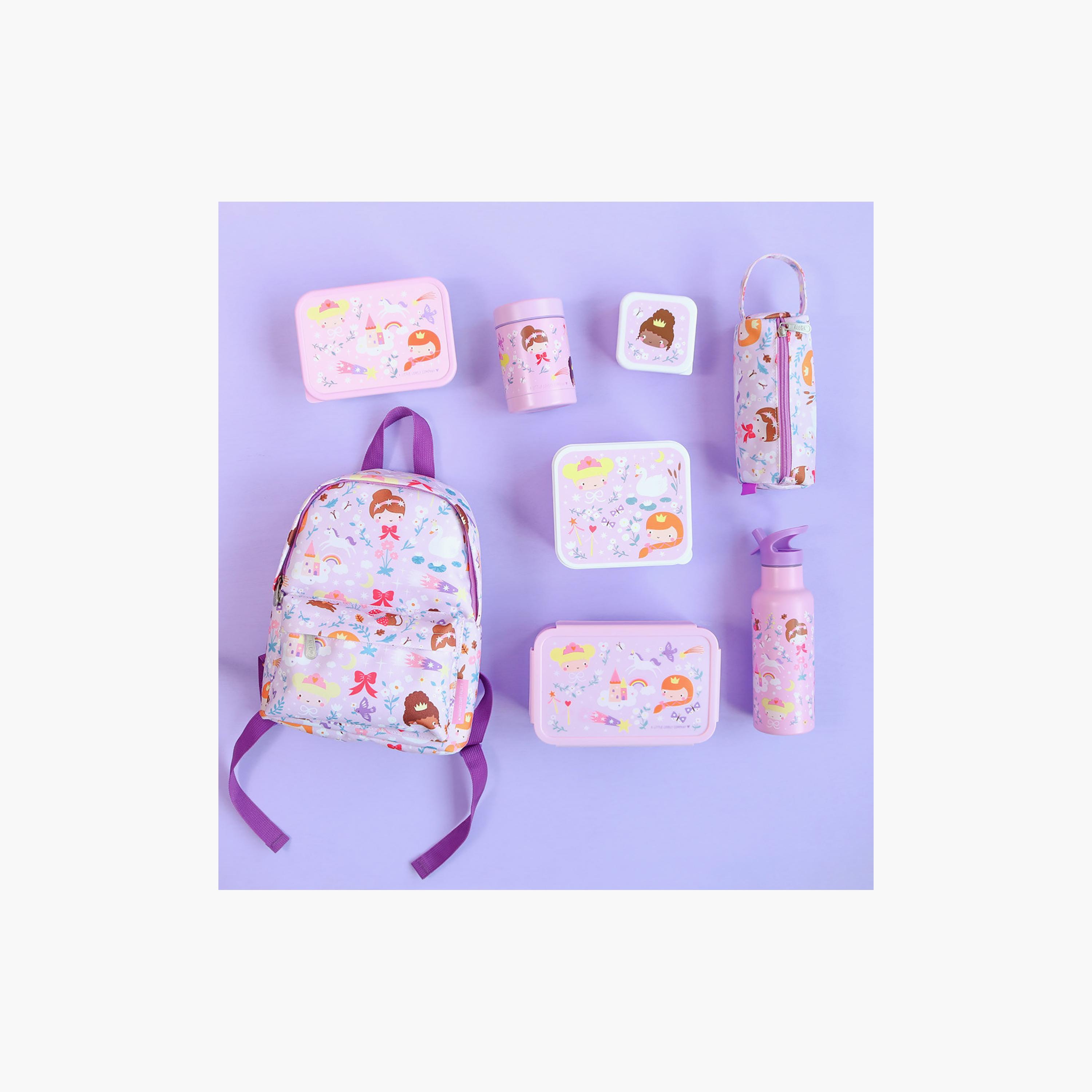 A Little Lovely Company Princesses Stainless Steel Water Bottle with Dual Insulated Wall - 500 ml-school-waterbottles-image-5