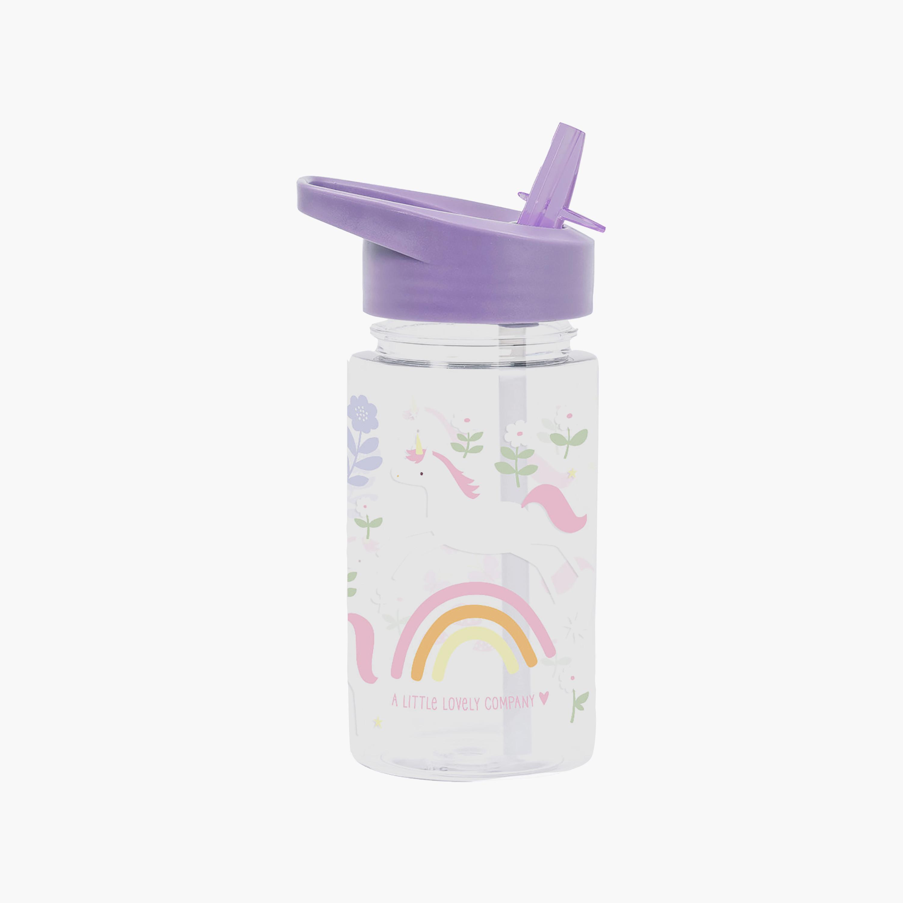 A Little Lovely Company Unicorn Dreams Tritan Water Bottle - 450 ml-school-waterbottles-image-2