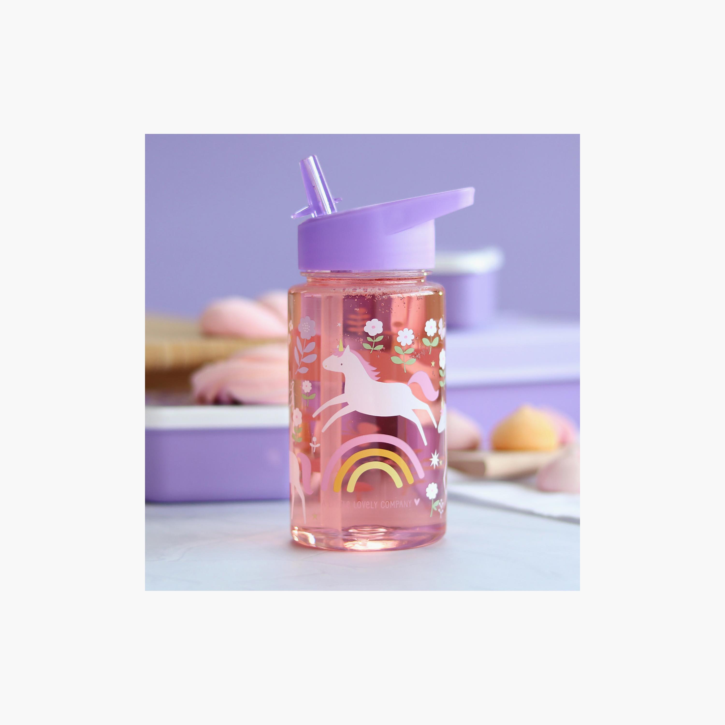 A Little Lovely Company Unicorn Dreams Tritan Water Bottle - 450 ml-school-waterbottles-image-5