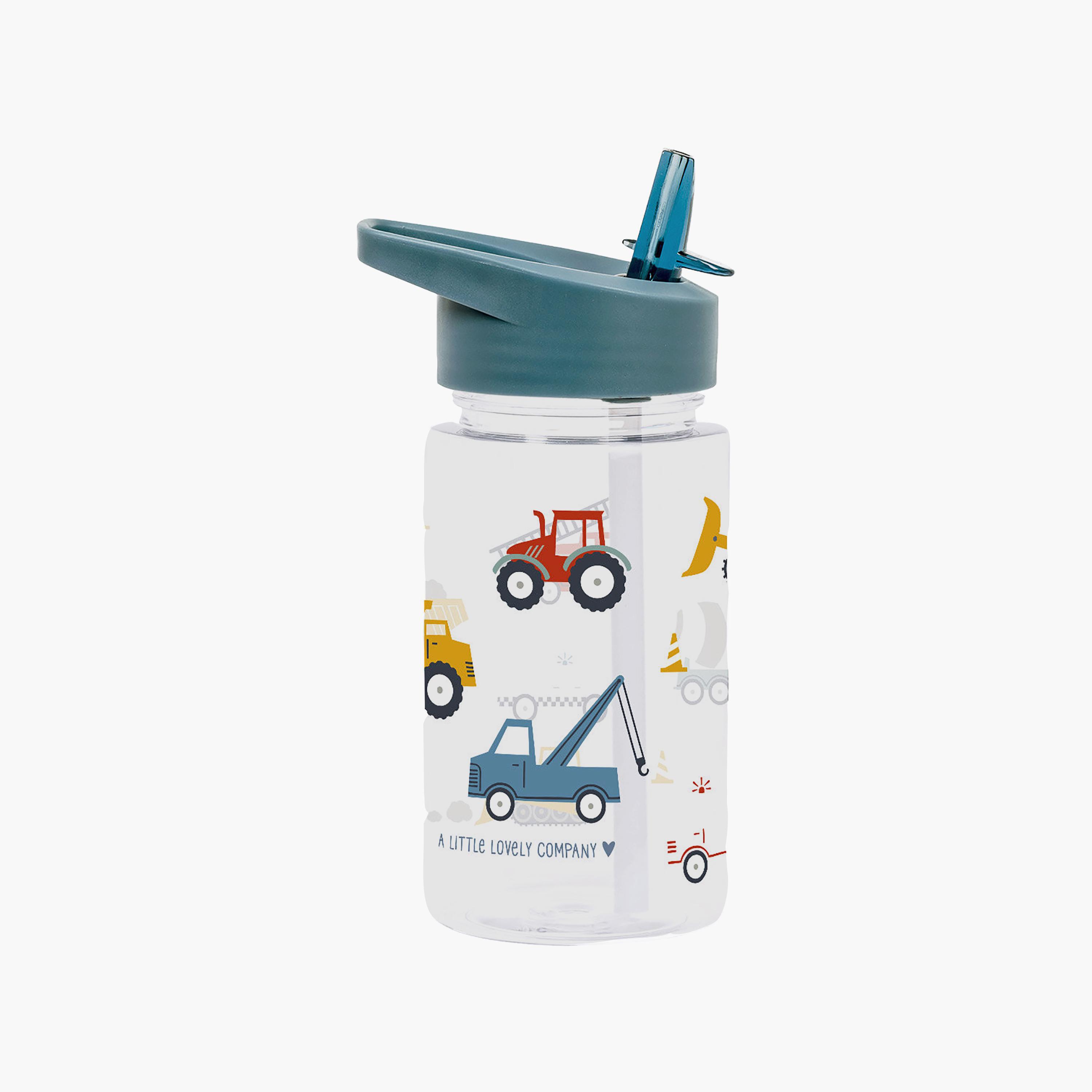 A Little Lovely Company Vehicles Tritan Water Bottle - 450 ml-school-waterbottles-image-2