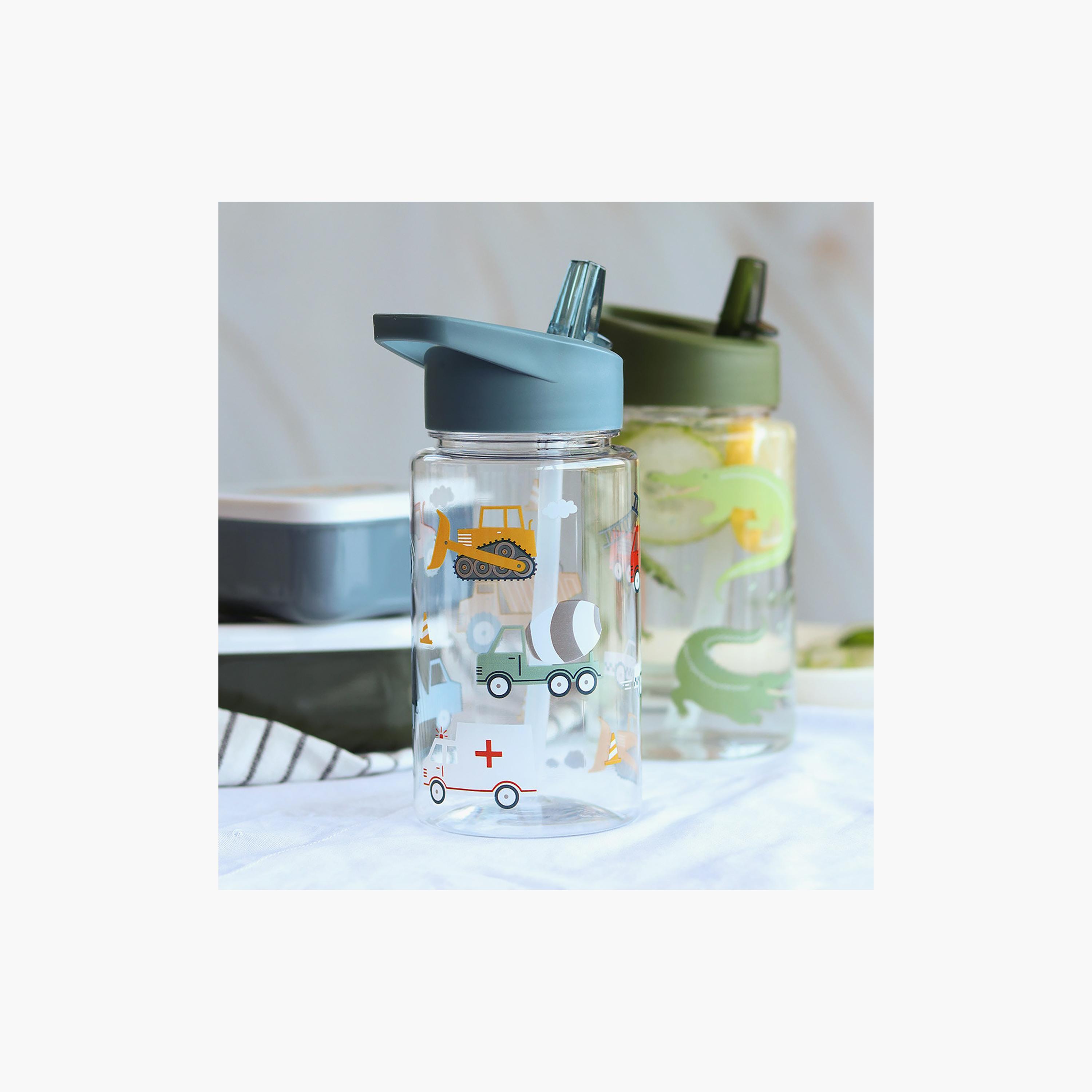 A Little Lovely Company Vehicles Tritan Water Bottle - 450 ml-school-waterbottles-image-5