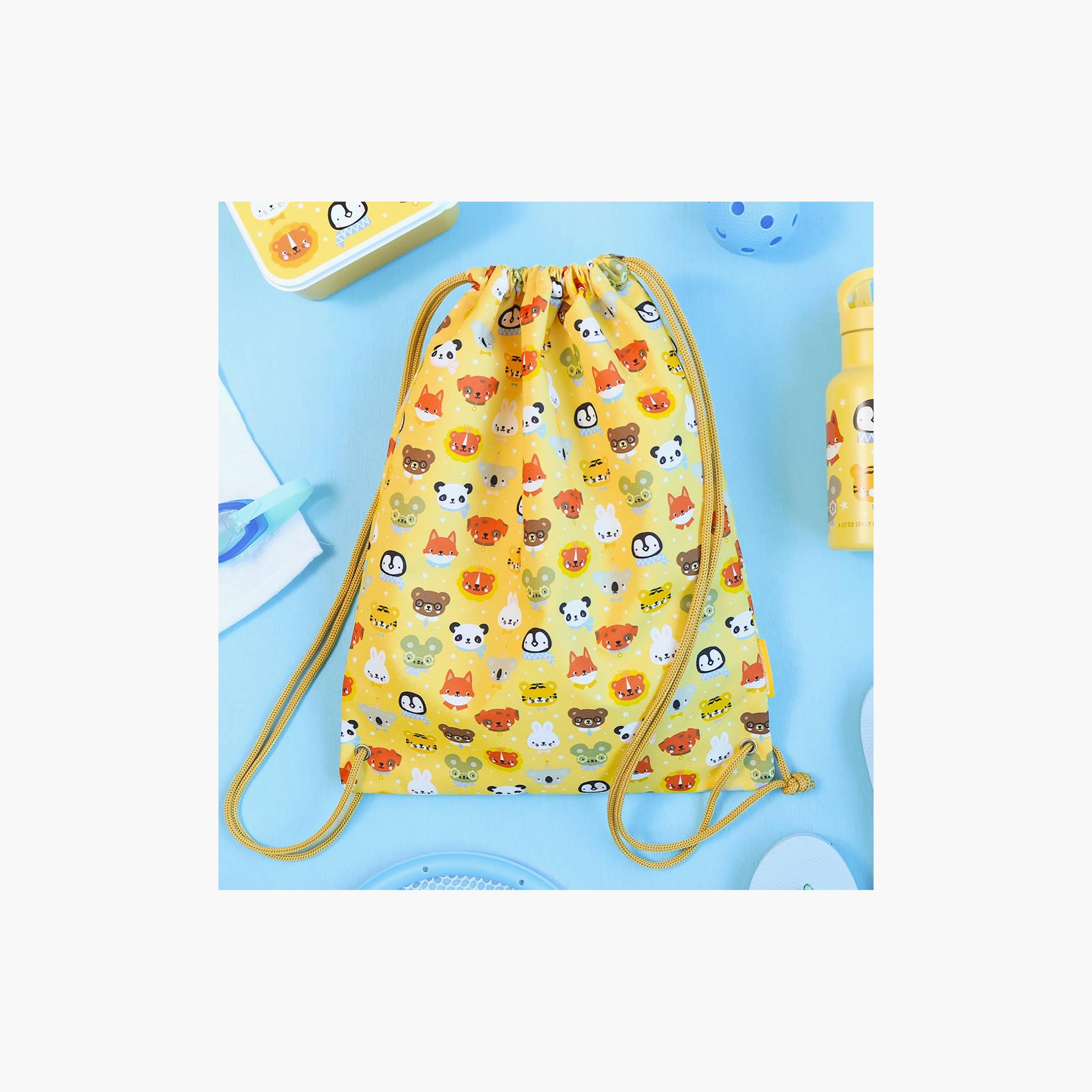 A Little Lovely Company Animal Friends Drawstring Bag for 3-5 Yrs - 42 cm-girls-accessories-bags-image-4