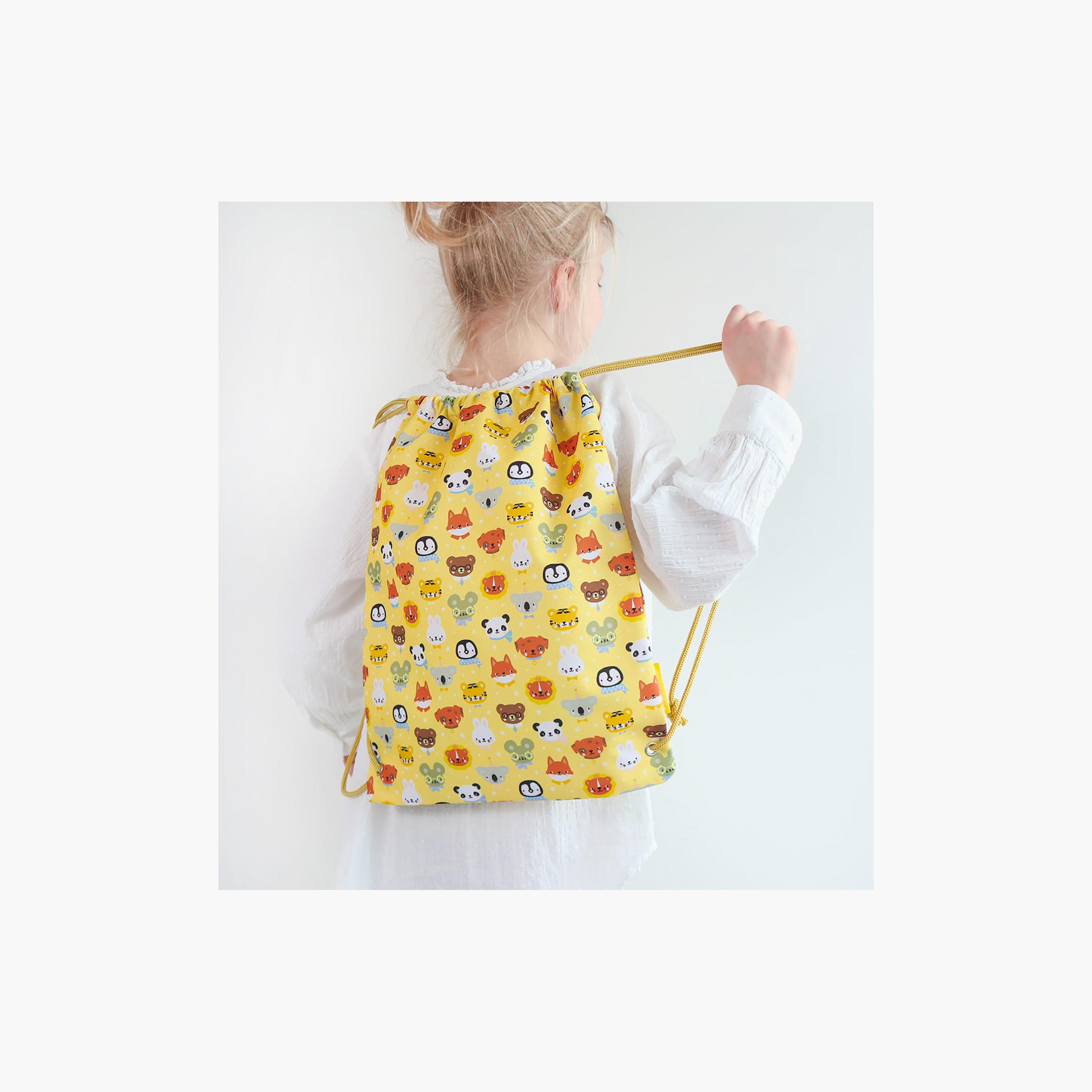 A Little Lovely Company Animal Friends Drawstring Bag for 3-5 Yrs - 42 cm-girls-accessories-bags-image-5