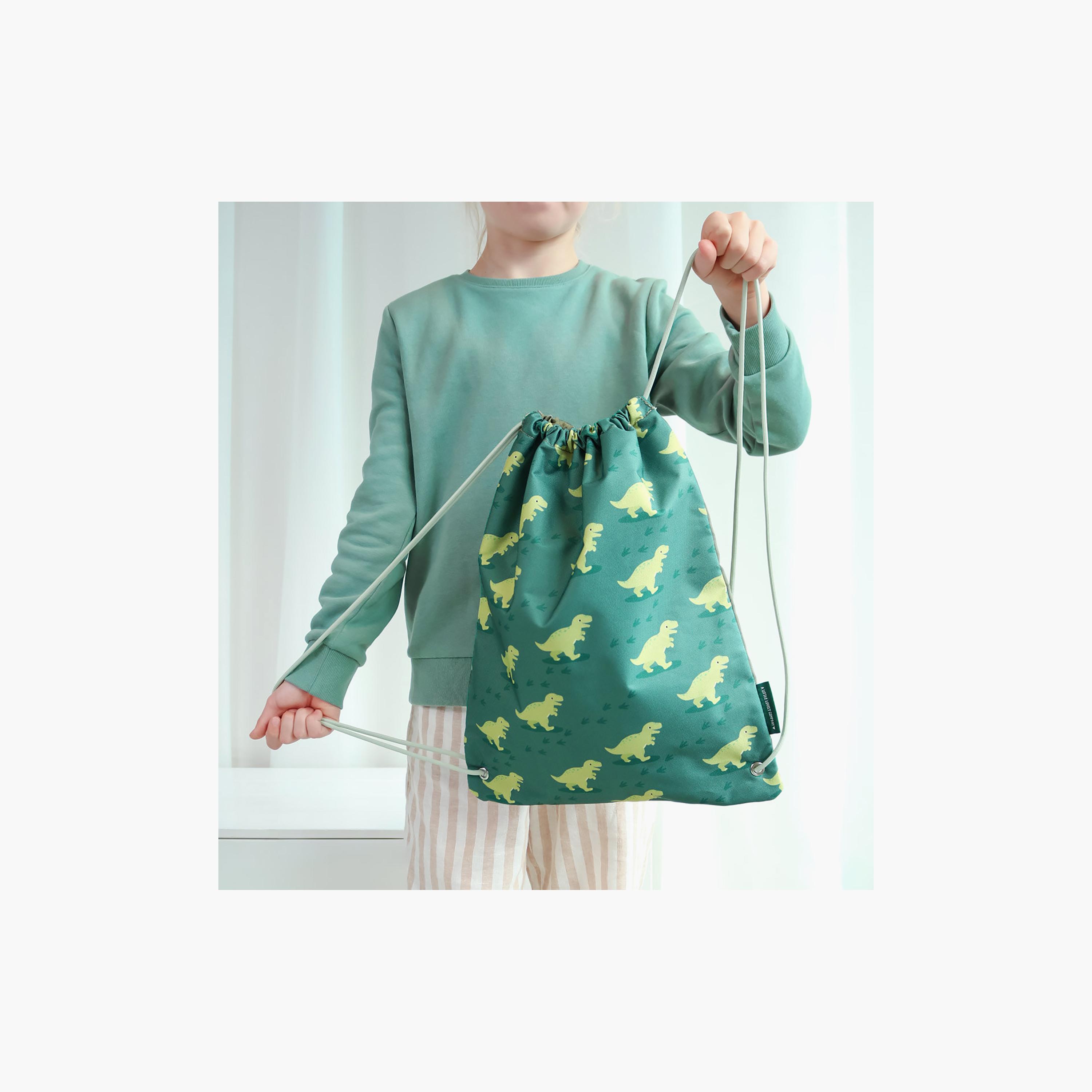 A Little Lovely Company Dinosaur Drawstring Bag for Boys 3-5 Yrs - 42 cm-boys-accessories-bagsandbackpacks-image-5