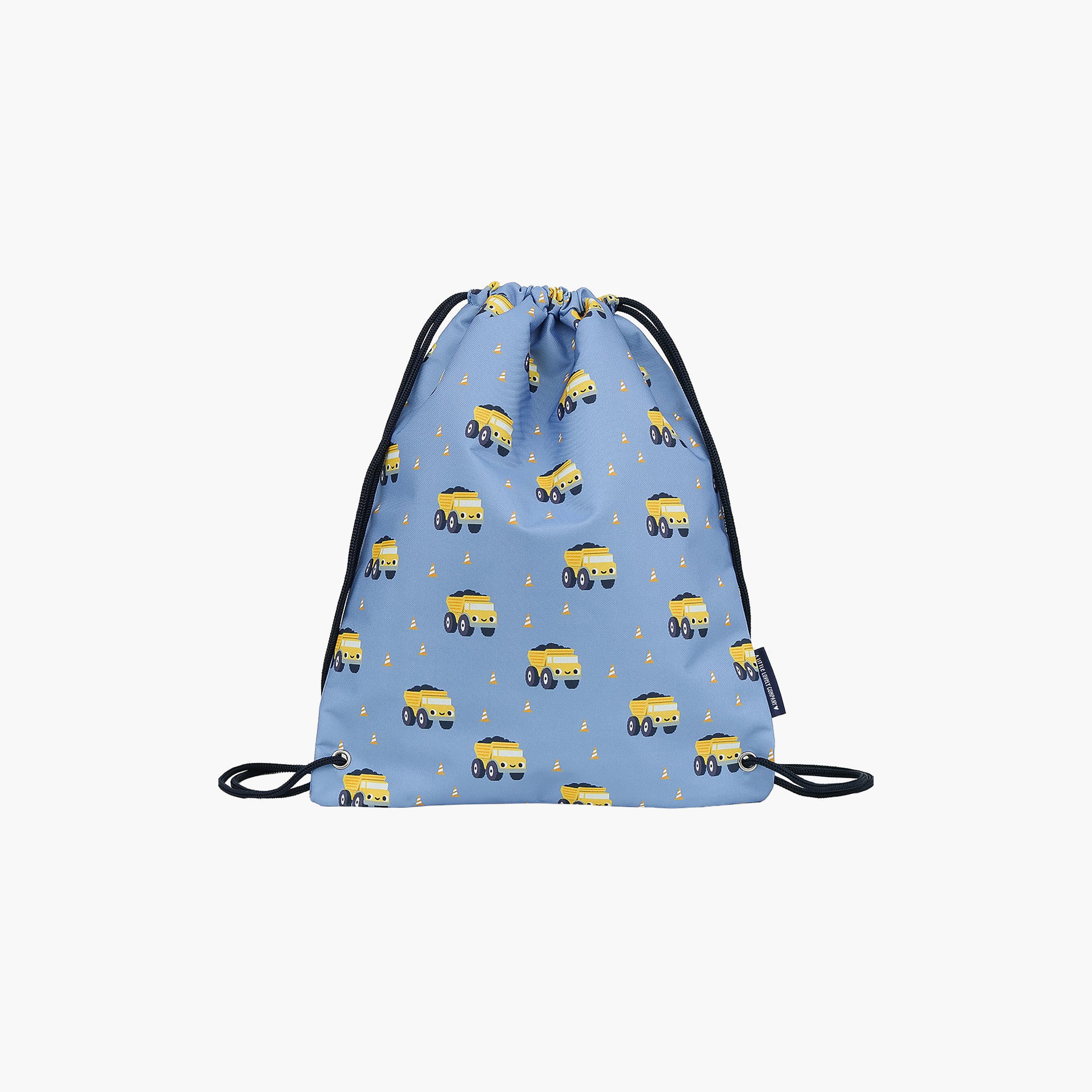 A Little Lovely Company Dump Truck Drawstring Bag for Boys 3-5 Yrs - 42 cm-boys-accessories-bagsandbackpacks-image-1