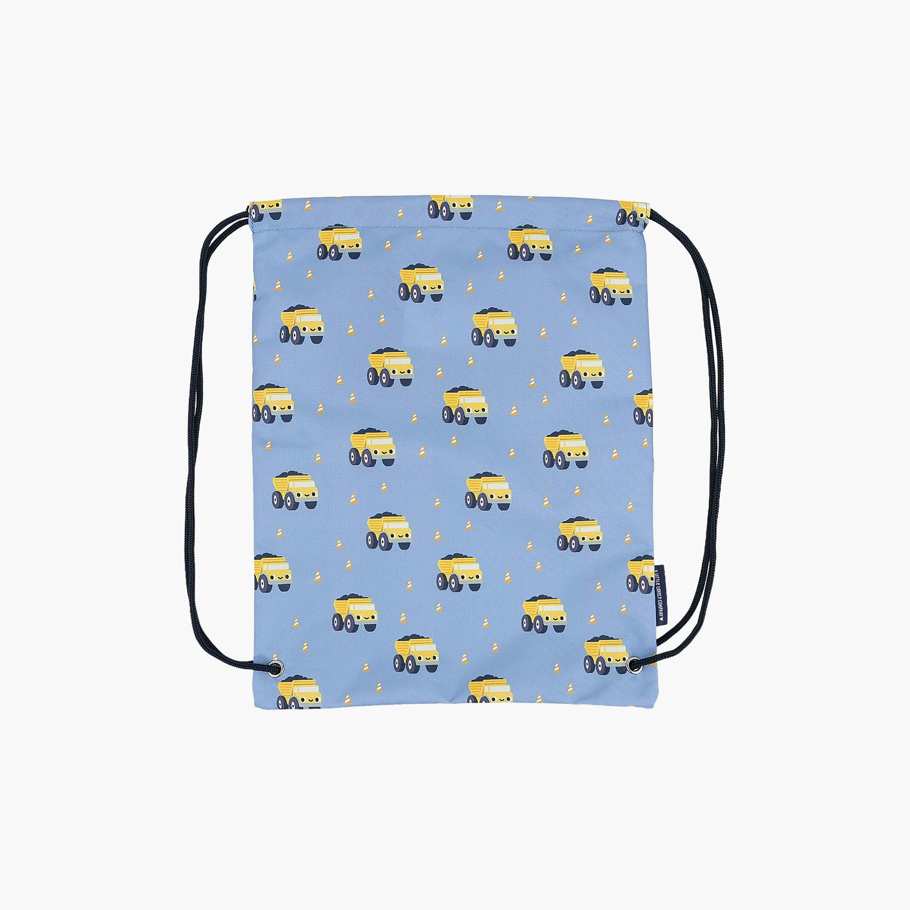 A Little Lovely Company Dump Truck Drawstring Bag for Boys 3-5 Yrs - 42 cm-boys-accessories-bagsandbackpacks-image-2