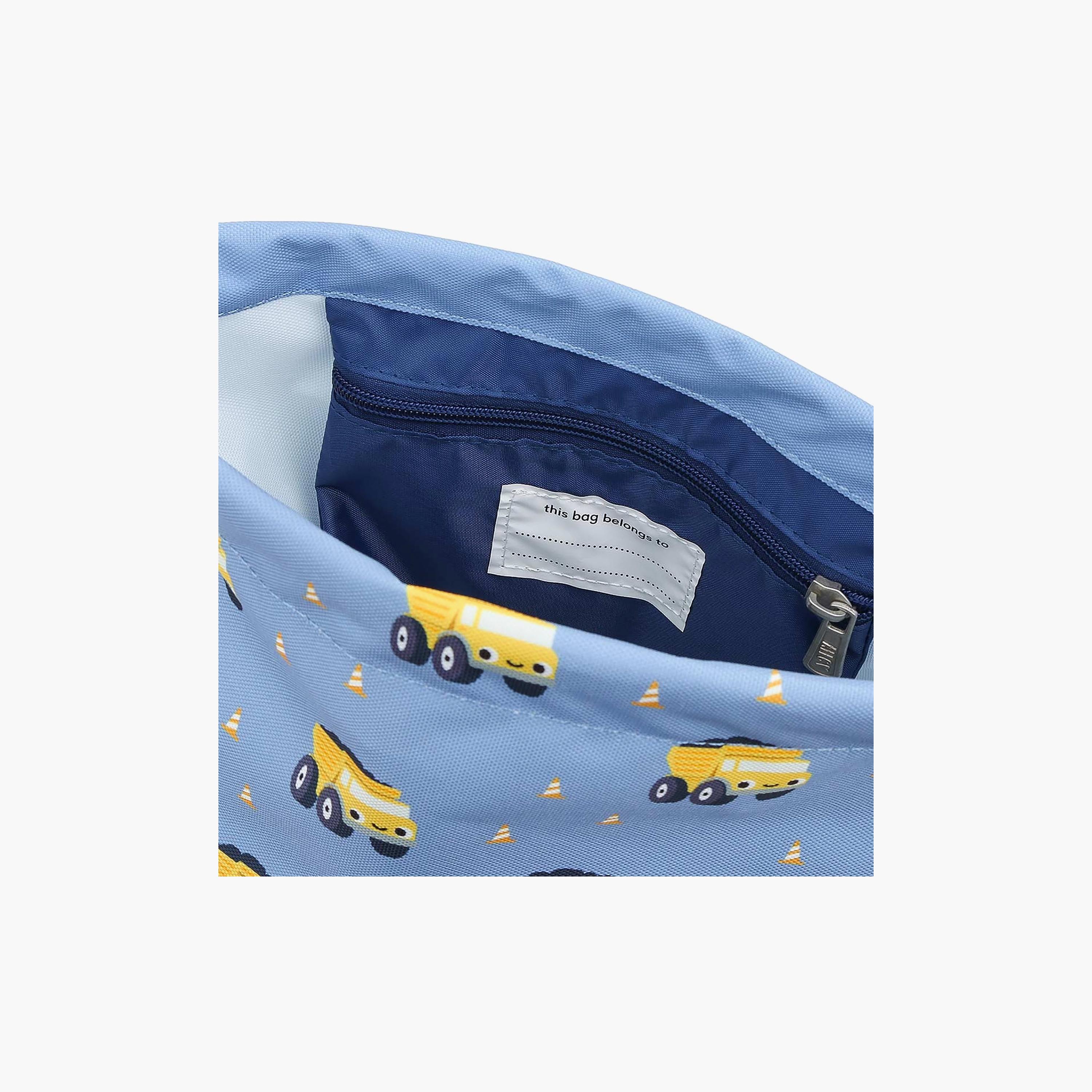 A Little Lovely Company Dump Truck Drawstring Bag for Boys 3-5 Yrs - 42 cm-boys-accessories-bagsandbackpacks-image-4