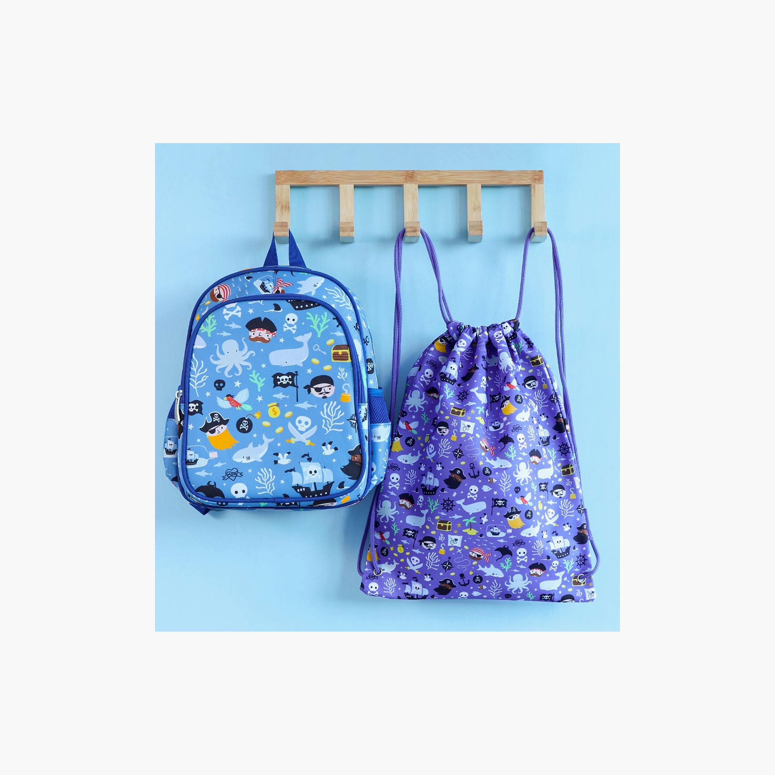 A Little Lovely Company Pirates Drawstring Bag for Boys 3-5 Yrs - 42 cm-boys-accessories-bagsandbackpacks-image-3