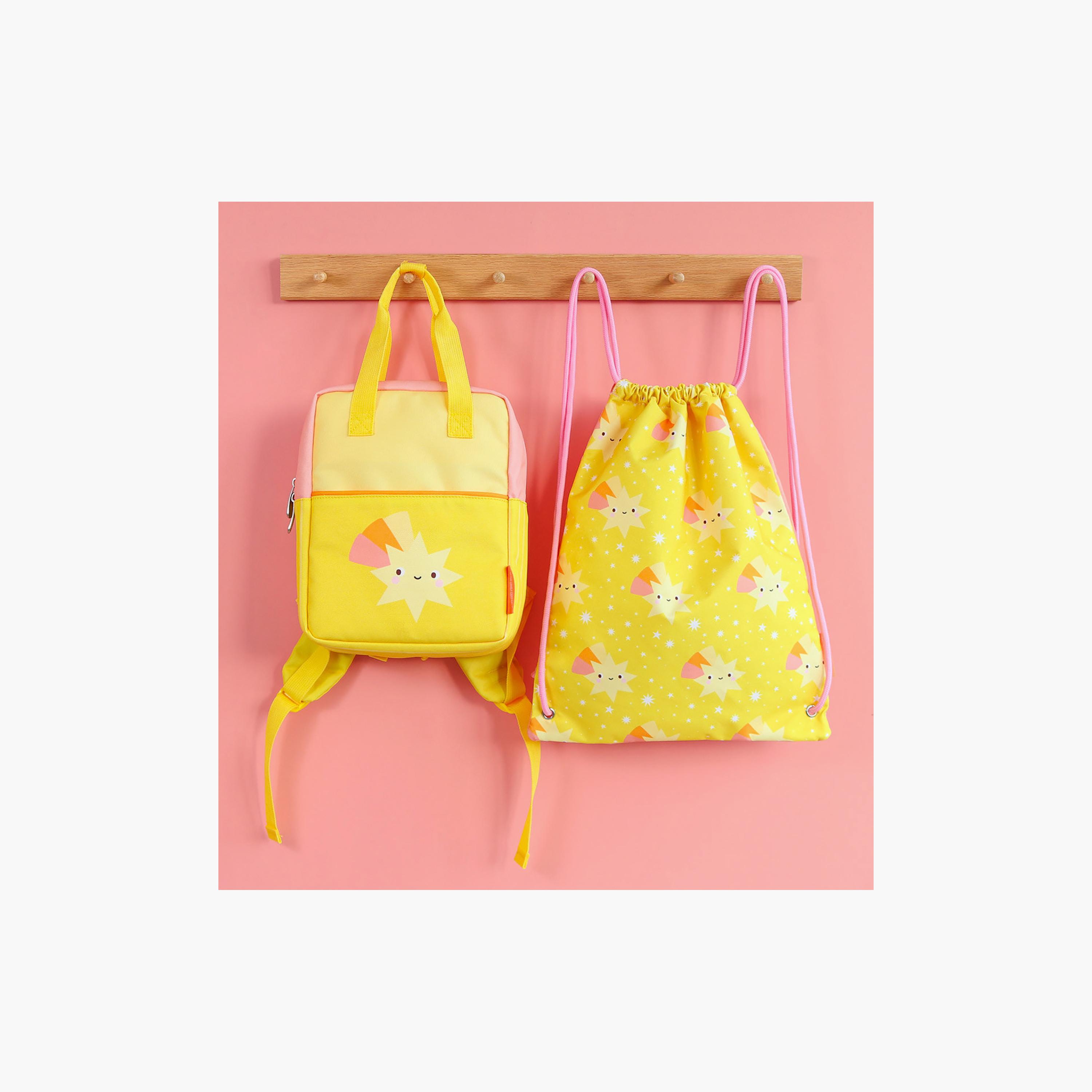 A Little Lovely Company Shooting Star Drawstring Bag for Girls 3-8 Yrs with Zipped Pocket - 42 cm-girls-accessories-bags-image-7