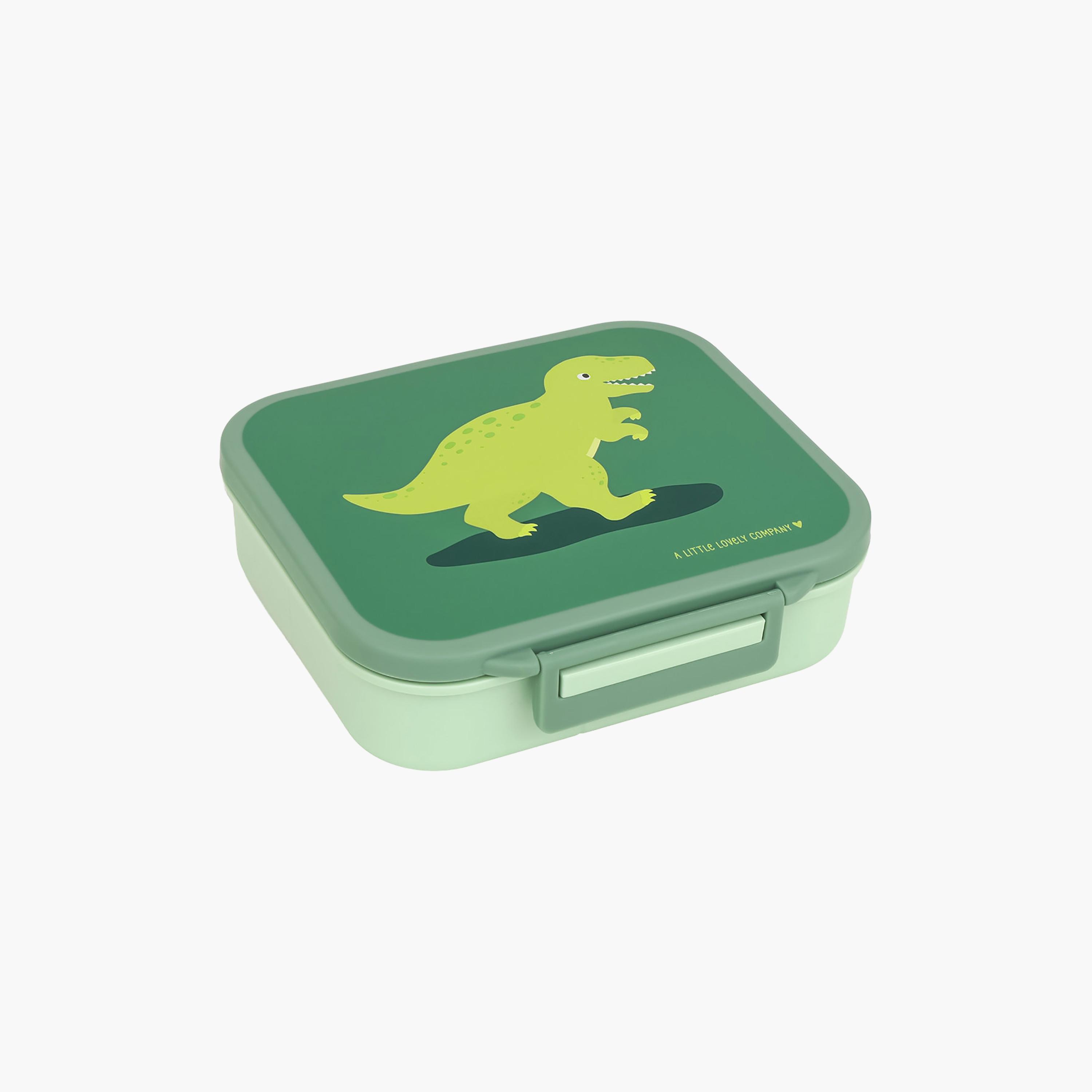 A Little Lovely Company Dinosaur Square Lunch Box for Boys 3-5 Yrs with 3 Compartments-school-lunchessentials-lunchboxes-image-2
