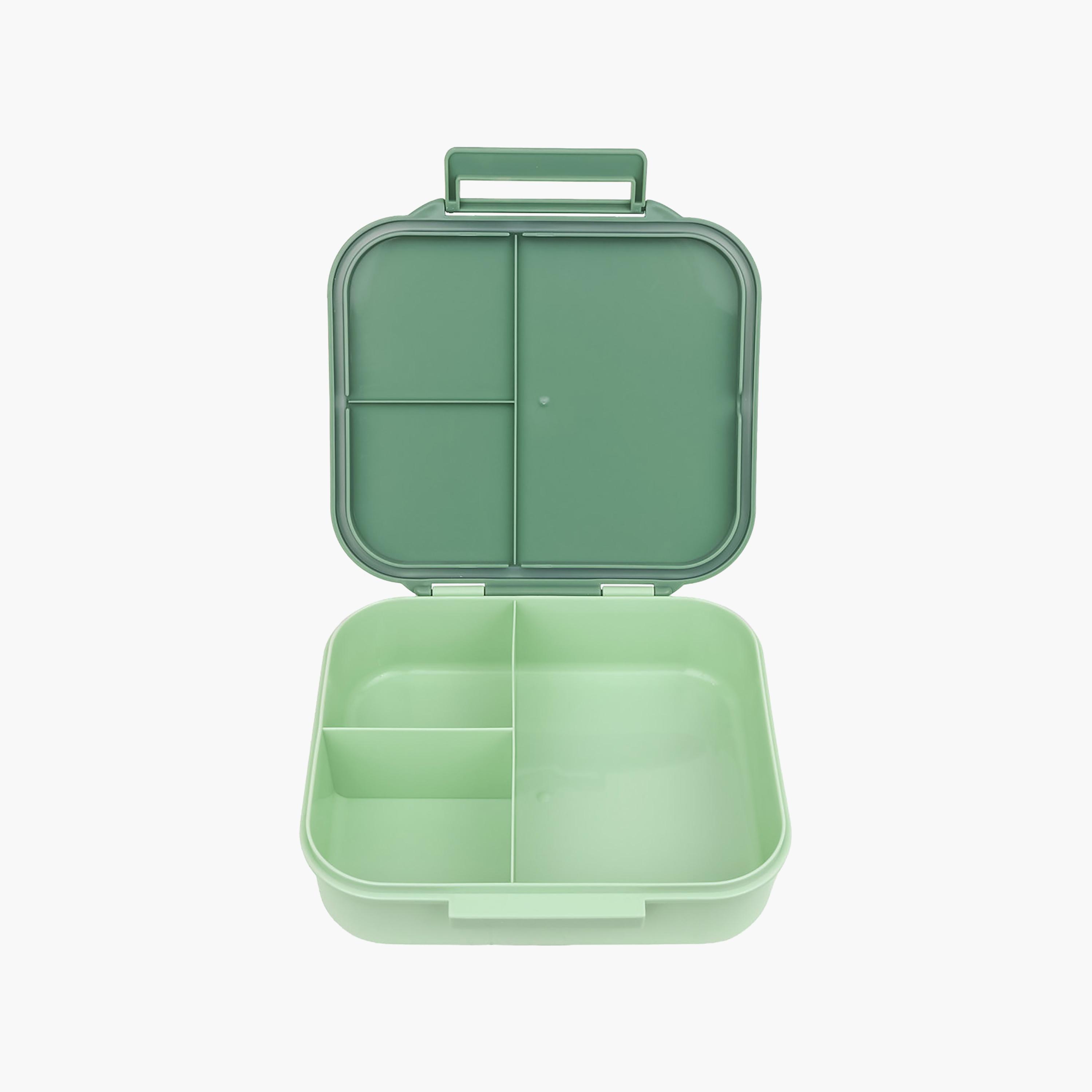 A Little Lovely Company Dinosaur Square Lunch Box for Boys 3-5 Yrs with 3 Compartments-school-lunchessentials-lunchboxes-image-3