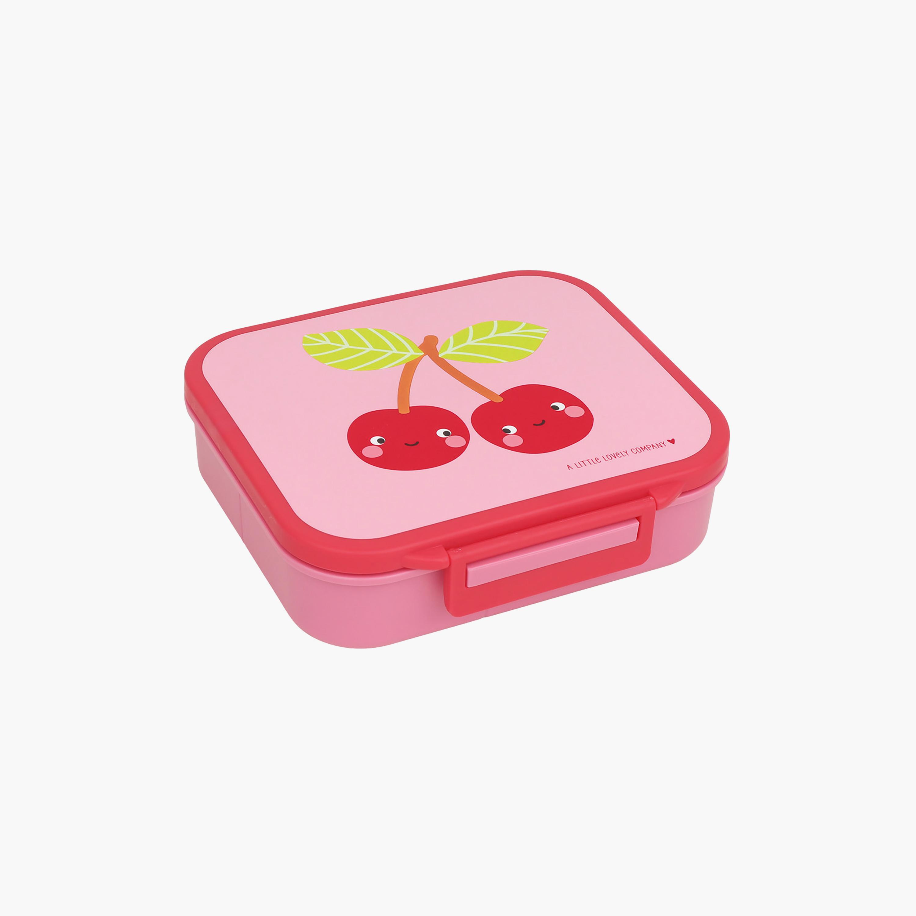 A Little Lovely Company Happy Cherries Square Lunch Box for Girls 3-5 Yrs with 3 Compartments-school-lunchessentials-lunchboxes-image-2