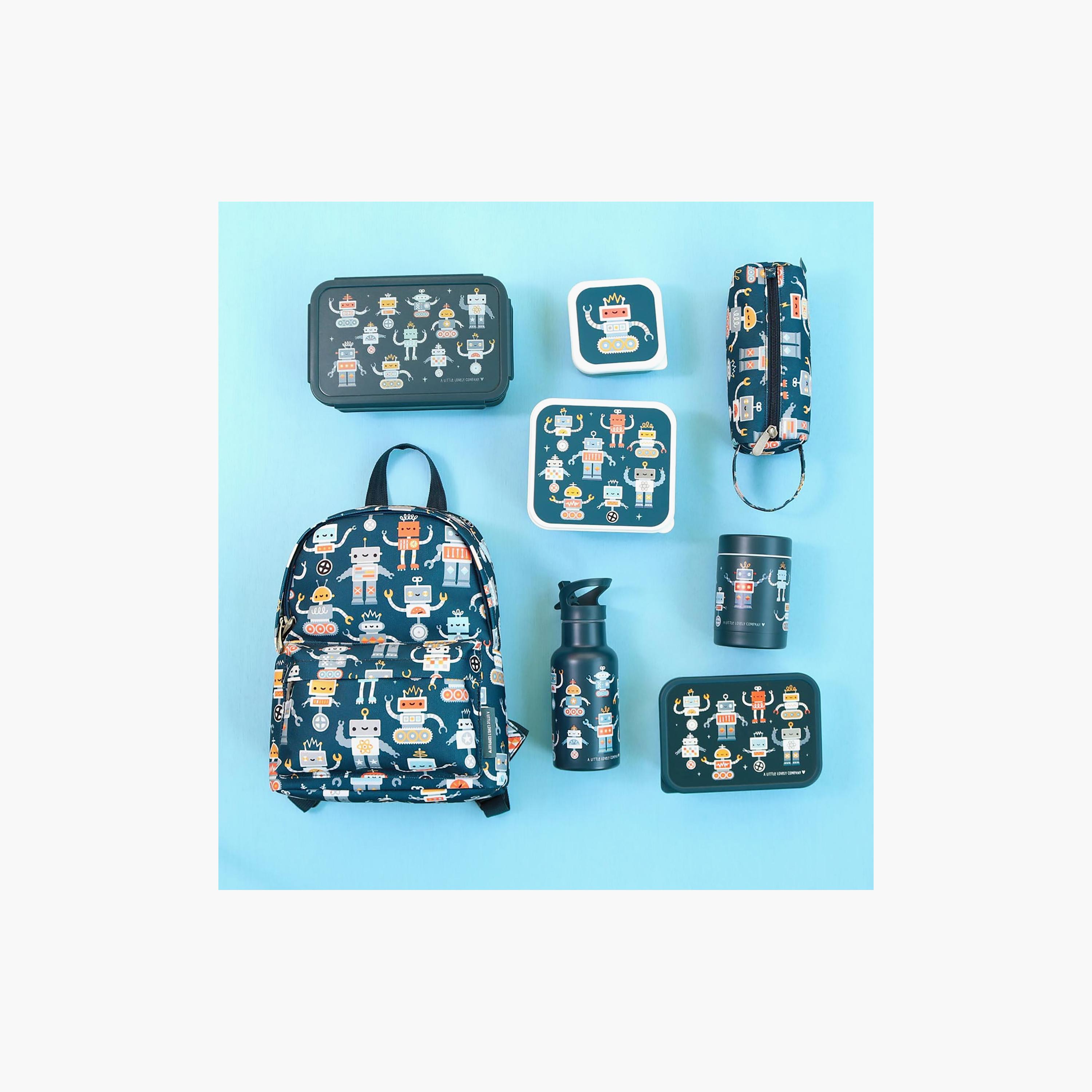A Little Lovely Company Robots Stainless Steel Lunch Box for Boys 3-5 Yrs-school-lunchessentials-lunchboxes-image-7
