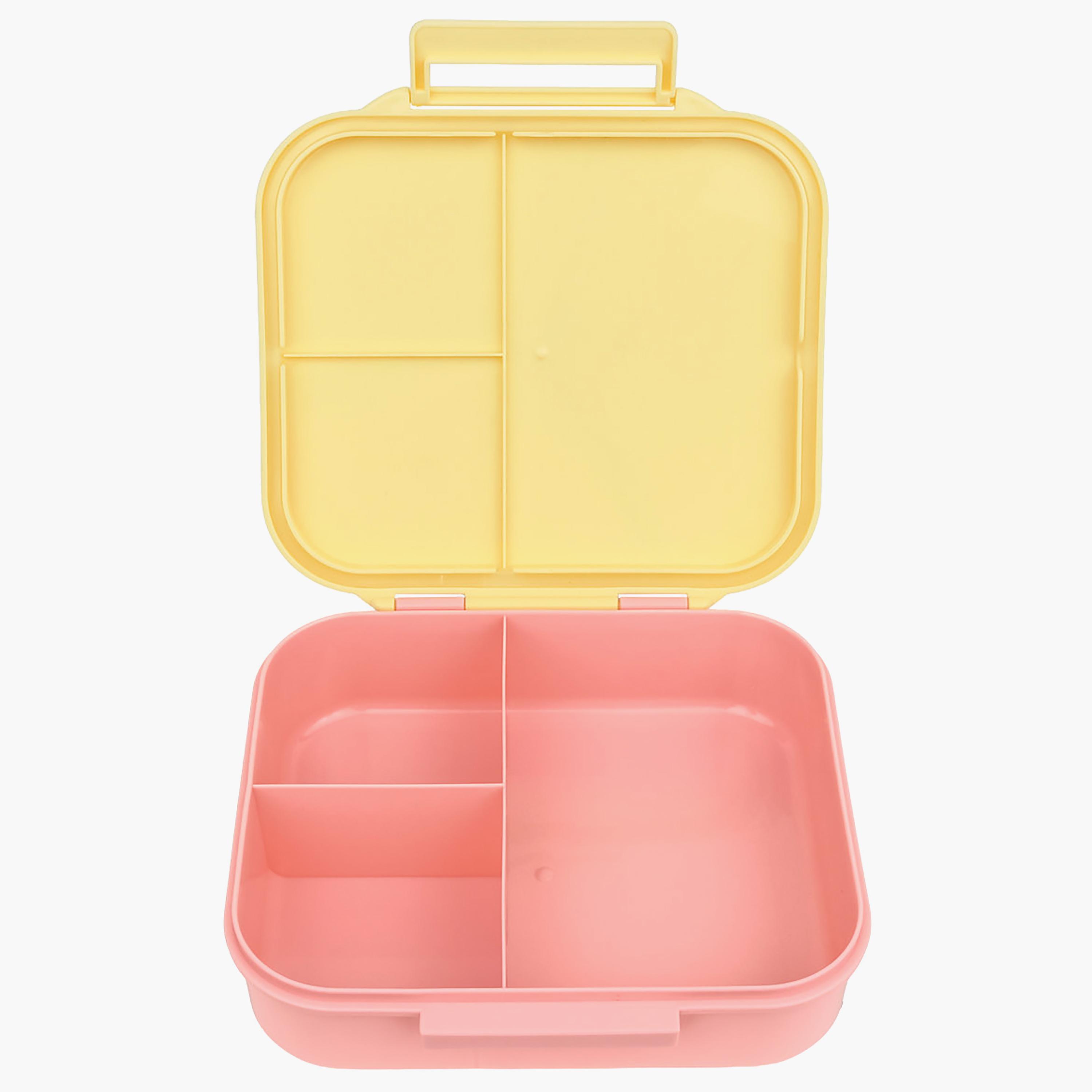 A Little Lovely Company Shooting Star Square Lunch Box for Girls 3-5 Yrs with 3 Compartments-school-lunchessentials-lunchboxes-image-3