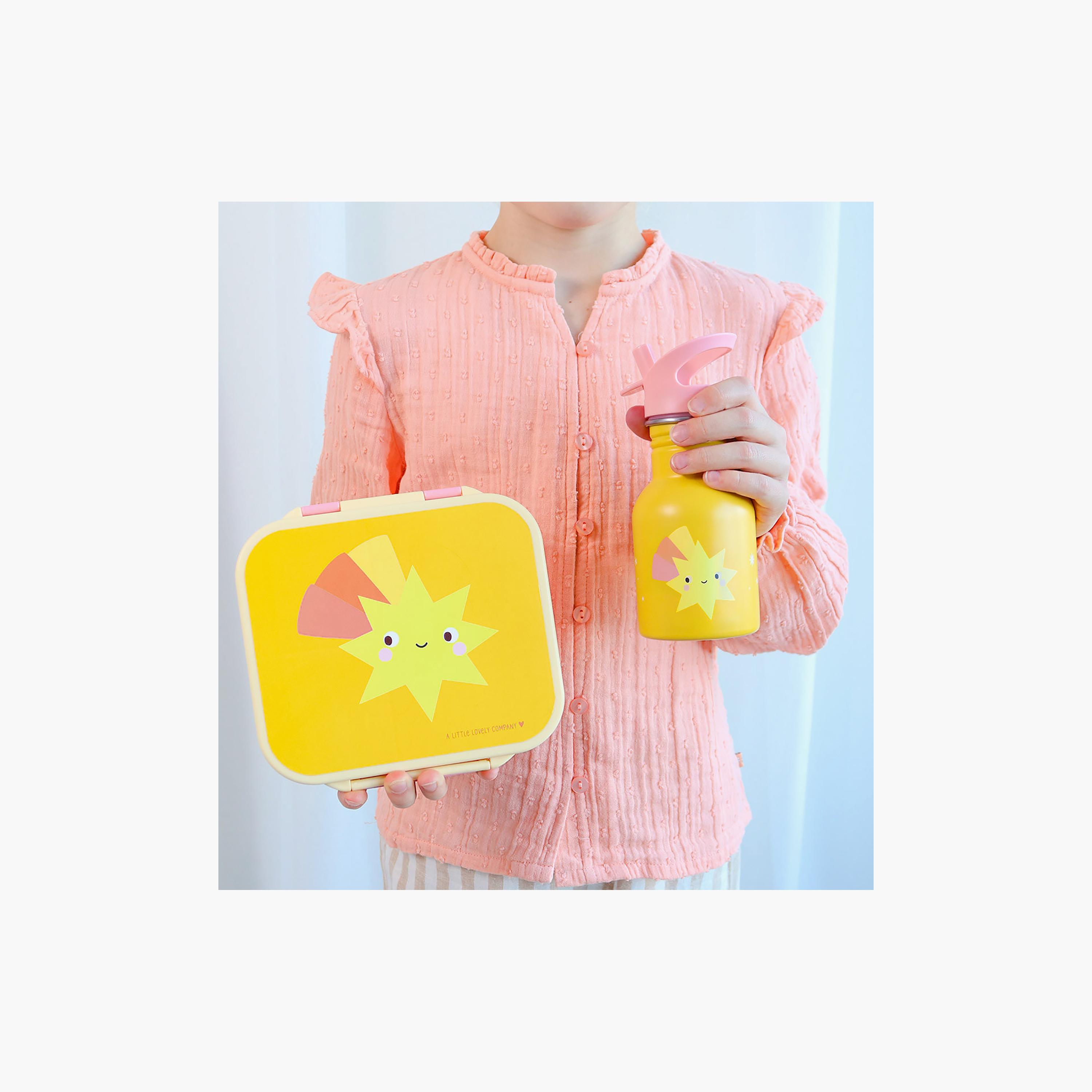 A Little Lovely Company Shooting Star Square Lunch Box for Girls 3-5 Yrs with 3 Compartments-school-lunchessentials-lunchboxes-image-5